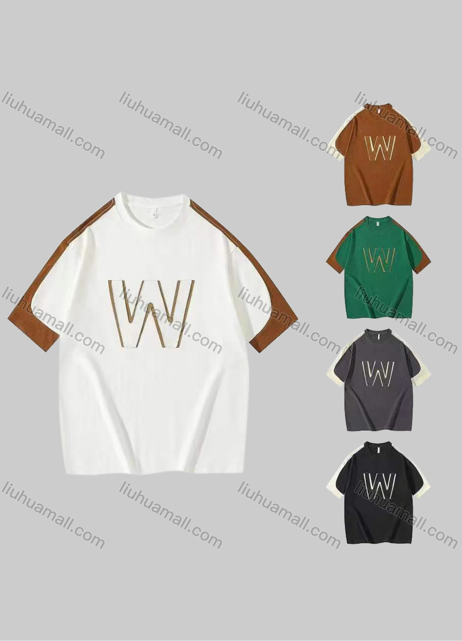 Wholesale Men's Casual Round Neck Short Sleeve Tee - Liuhuamall