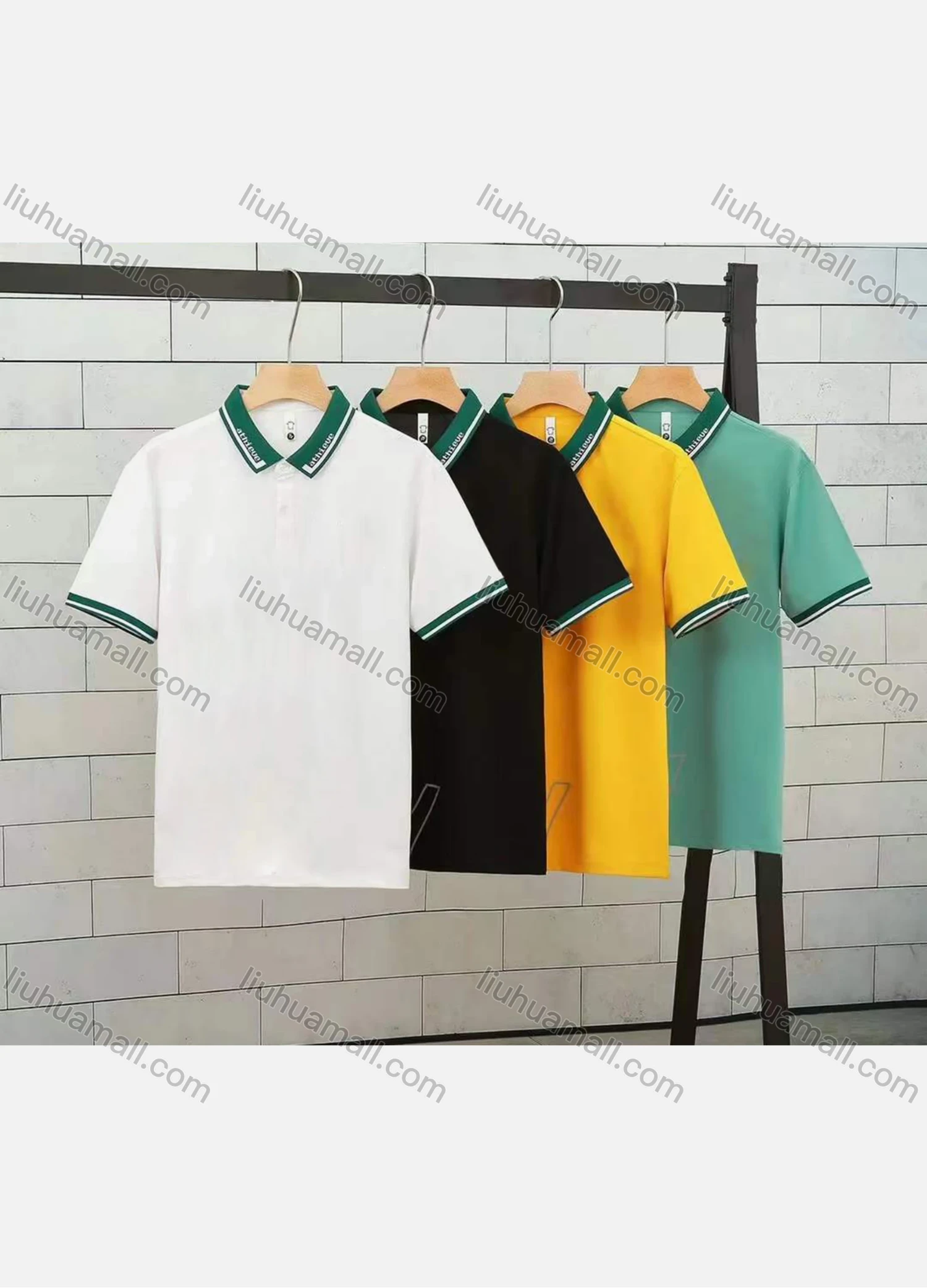 Wholesale Men's Casual Short Sleeve Polo Shirt - Liuhuamall