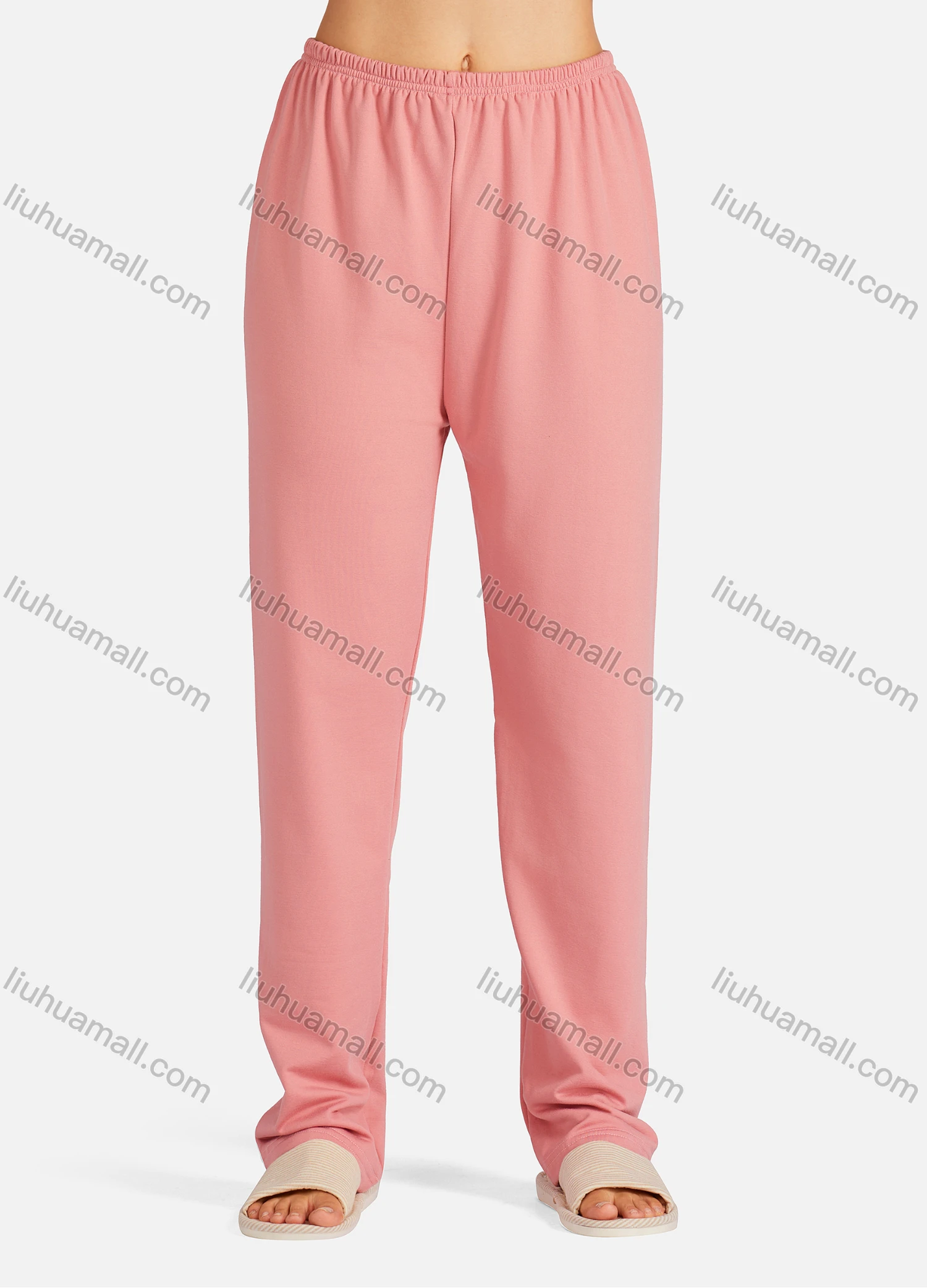 Wholesale Women's Collared Allover Font Print Long Sleeve Lounge Pajama 2 Piece Set - Liuhuamall