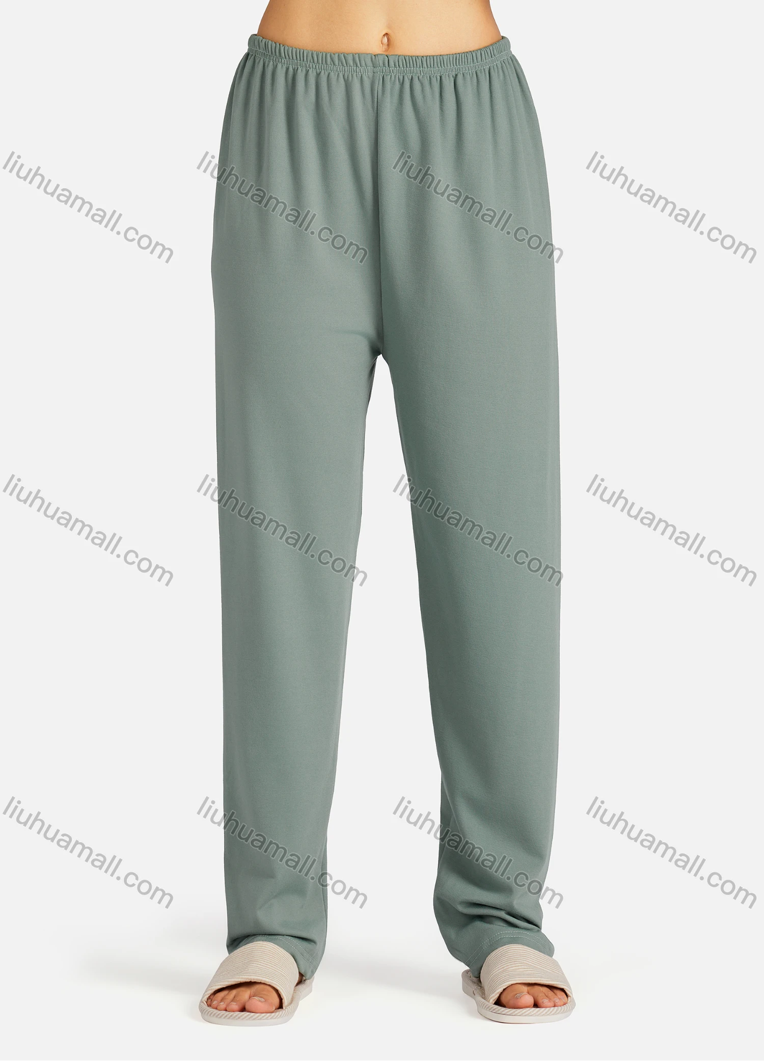 Wholesale Women's Collared Allover Floral Print Long Sleeve Lounge Pajama 2 Piece Set - Liuhuamall