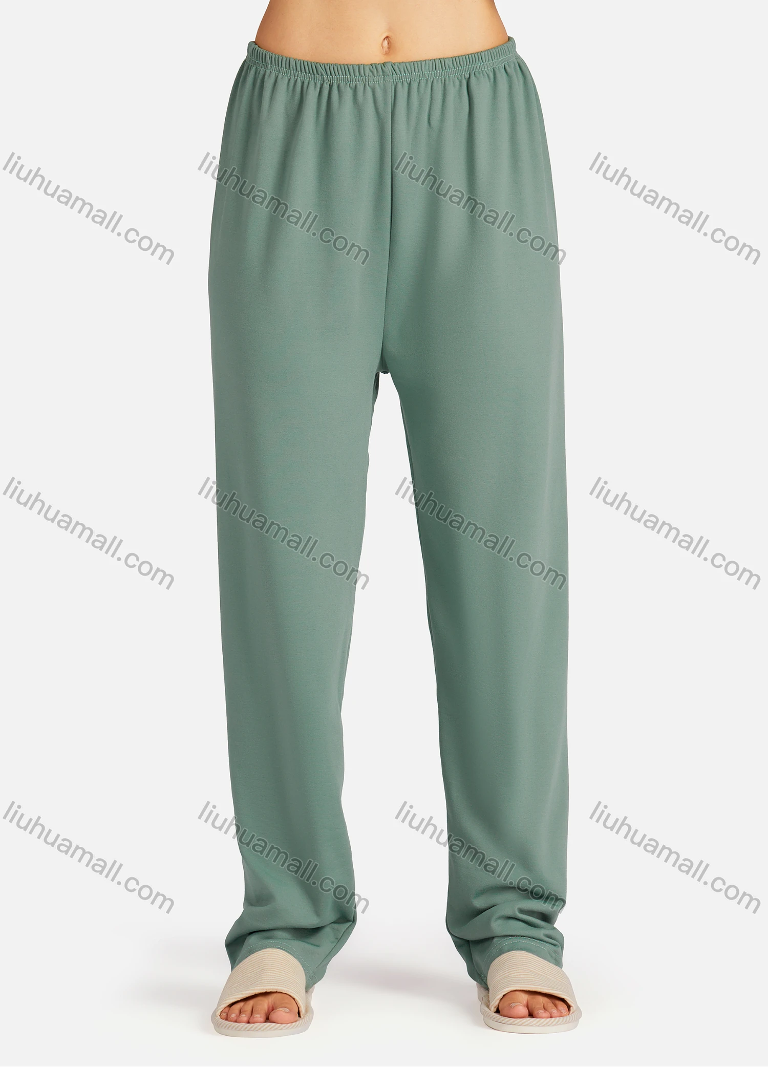 Wholesale Women's Embroidery Collared Allover Font Print Long Sleeve Lounge Pajama 2 Piece Set - Liuhuamall