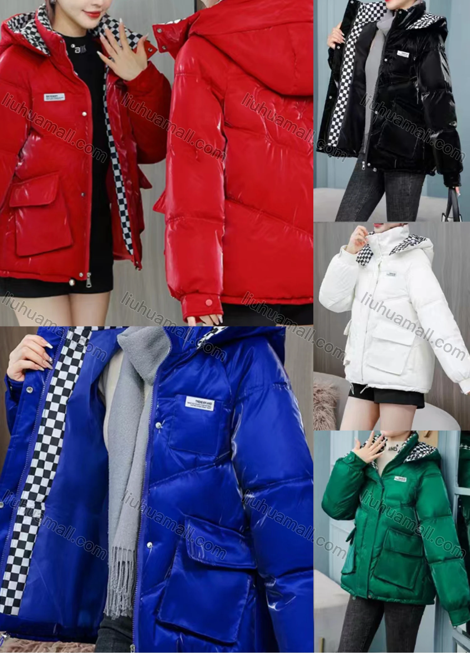 Wholesale Women's Casual Hooded Long Sleeve Puffer Jacket 6916# - Liuhuamall