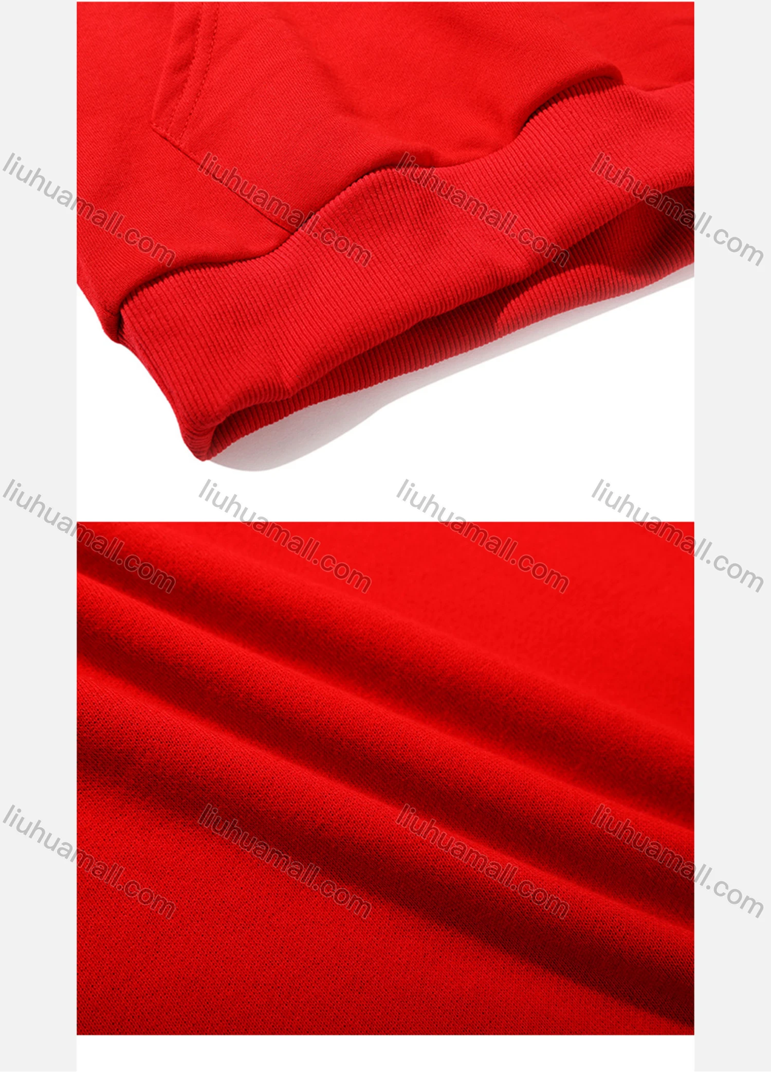 Wholesale Men's Casual Plain Sweatshirt Unisex Long Sleeve Pullover Hoodie With Kangaroo Pocket Custom 1802F# - Liuhuamall