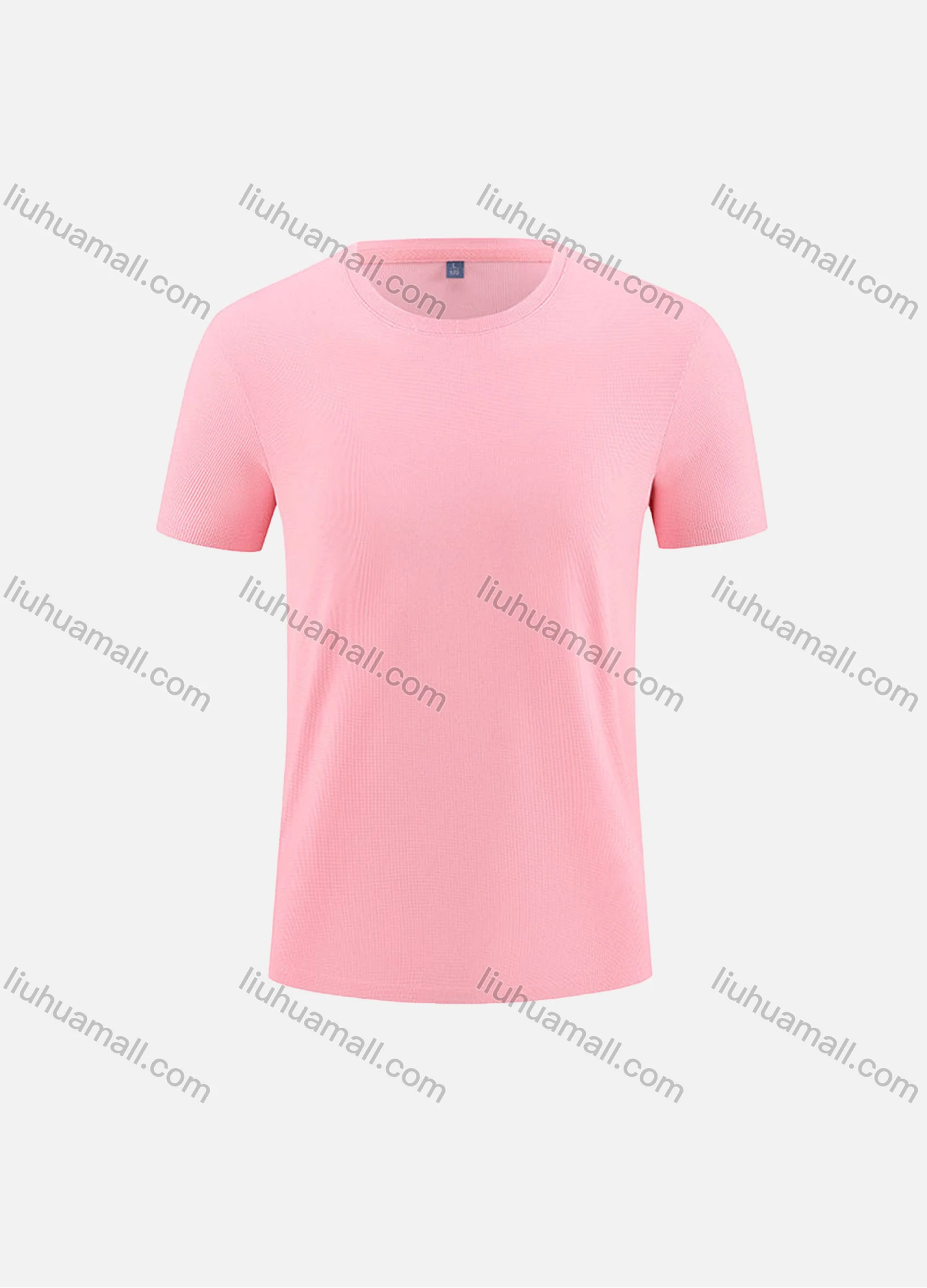 Wholesale Men's Fashion Breathable Grid Oversized Crew Neck Casual Plain Short Sleeve JHS-W23058# - Liuhuamall