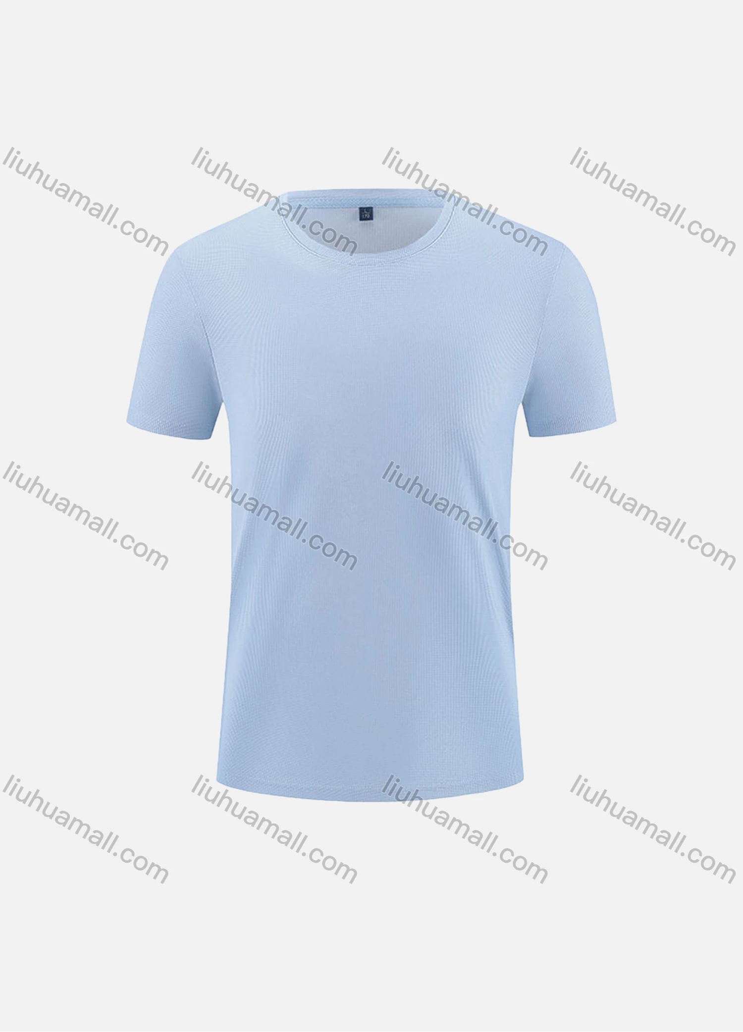 Wholesale Men's Fashion Breathable Grid Oversized Crew Neck Casual Plain Short Sleeve JHS-W23058# - Liuhuamall