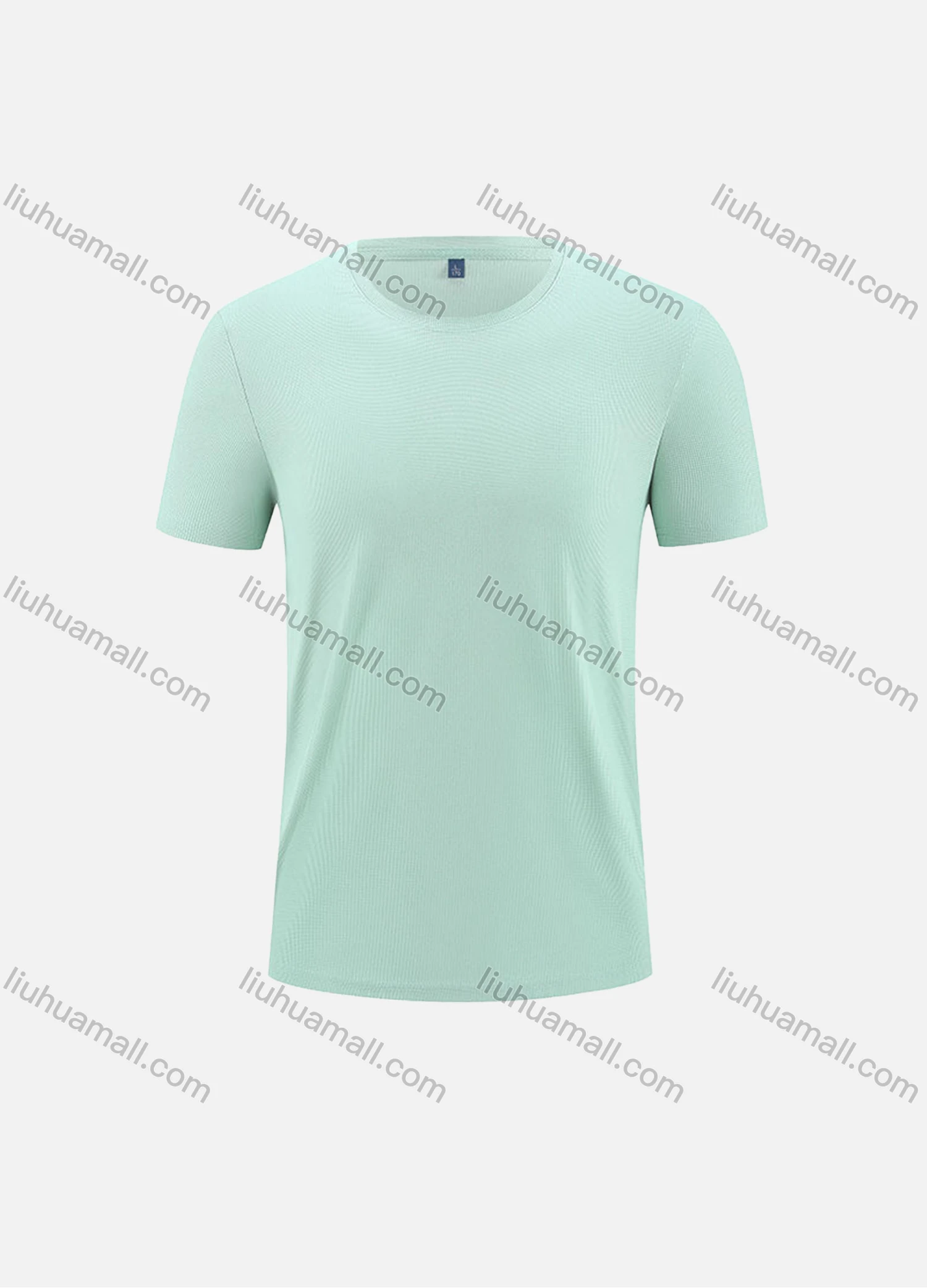 Wholesale Men's Fashion Breathable Grid Oversized Crew Neck Casual Plain Short Sleeve JHS-W23058# - Liuhuamall