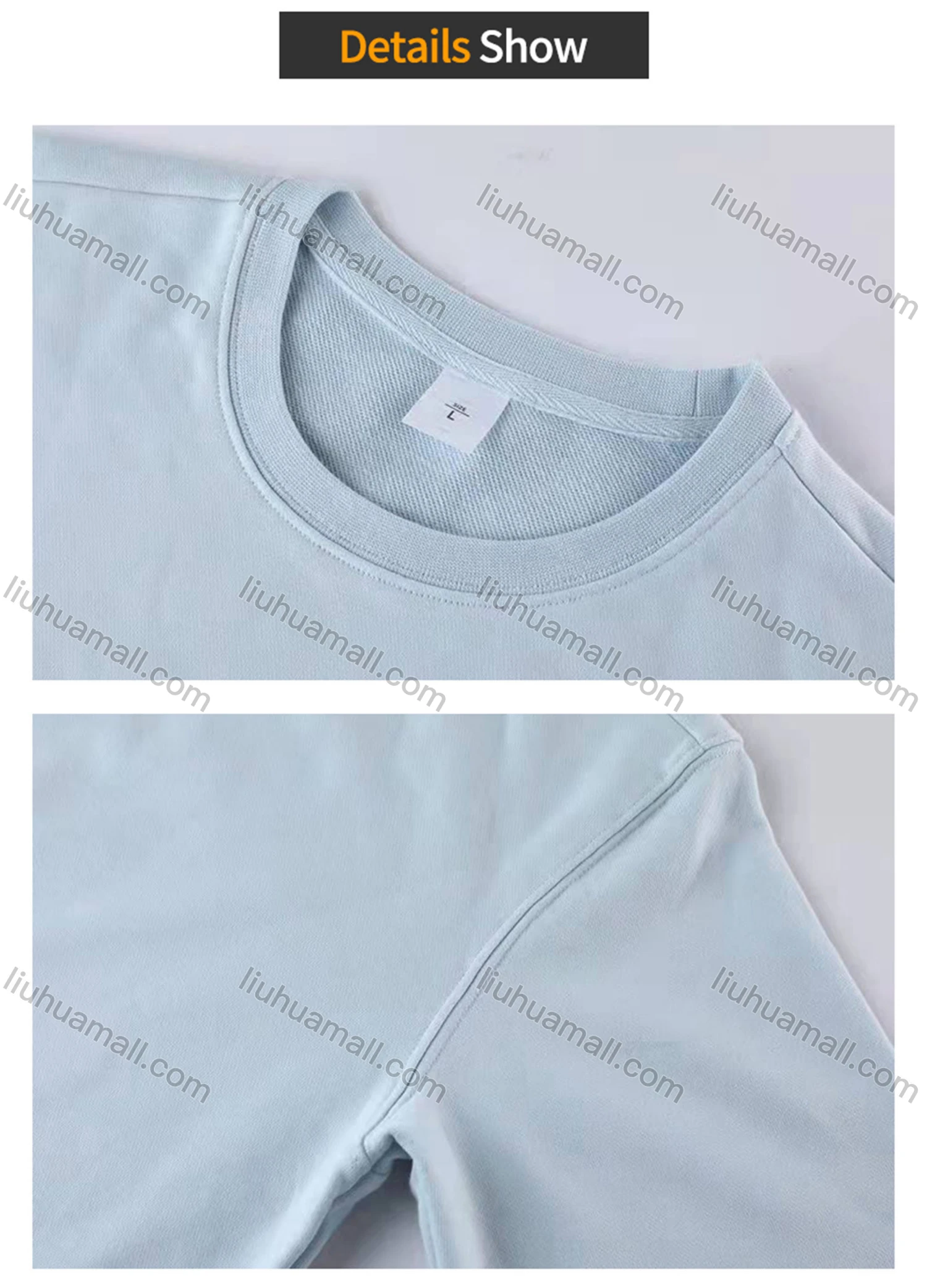 Wholesale Men's Casual Plain Long Sleeve Sweatshirt Pullover Set With Custom Embroidery Logo JM-8218A & JM-FS11266-01# - Liuhuamall