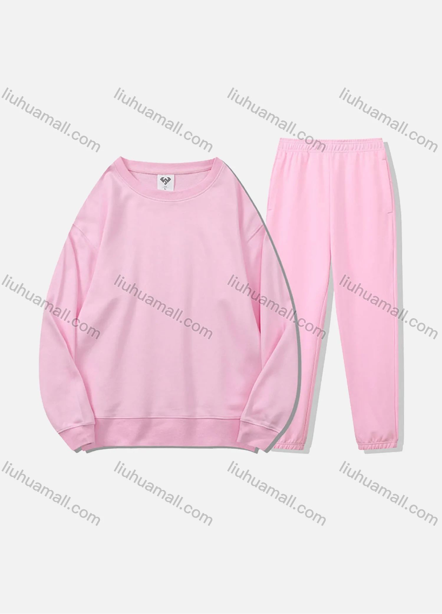 Wholesale Men's Casual Plain Long Sleeve Sweatshirt Pullover Set With Custom Embroidery Logo JM-8218A & JM-FS11266-01# - Liuhuamall