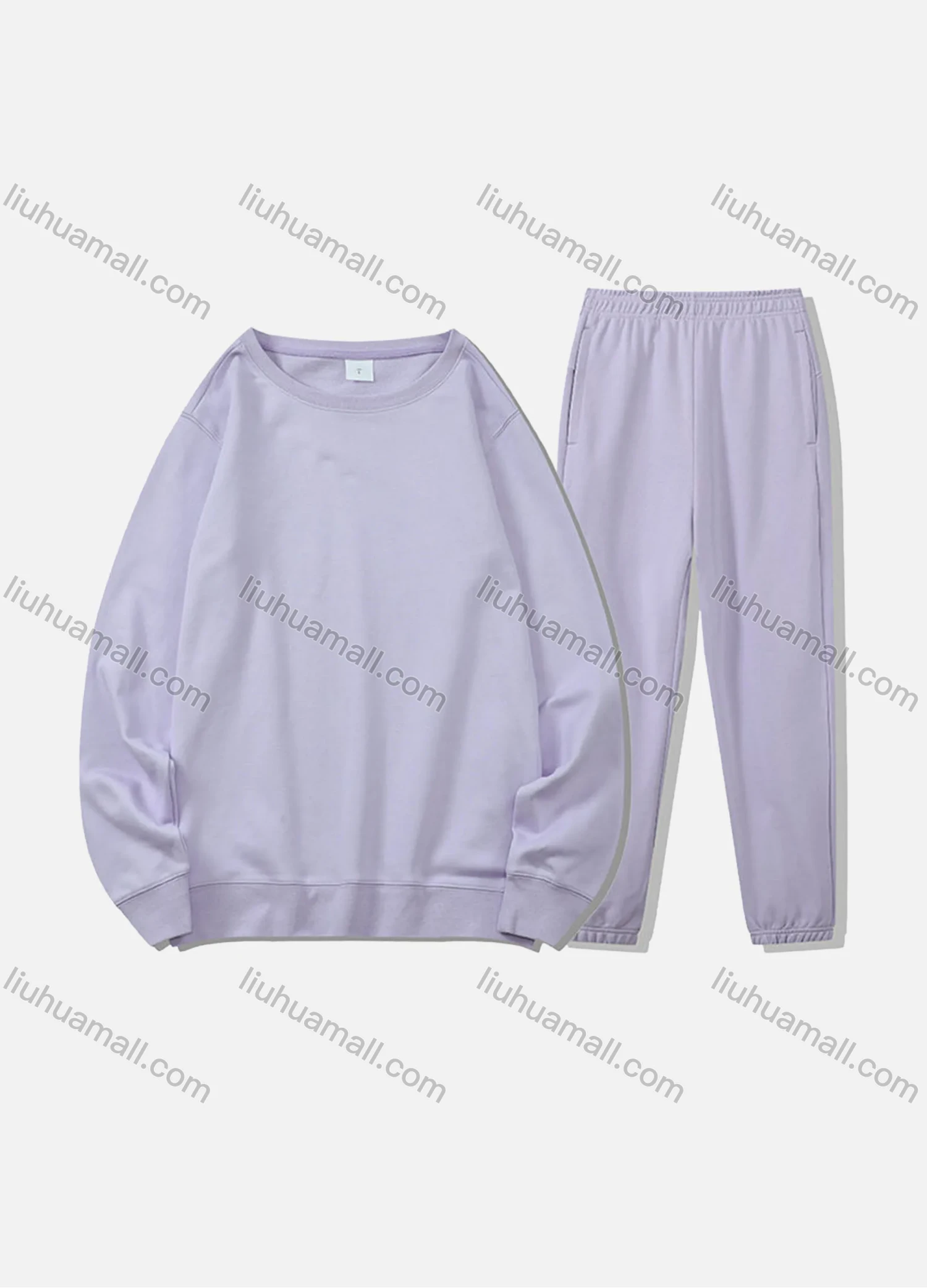 Wholesale Men's Casual Plain Long Sleeve Sweatshirt Pullover Set With Custom Embroidery Logo JM-8218A & JM-FS11266-01# - Liuhuamall