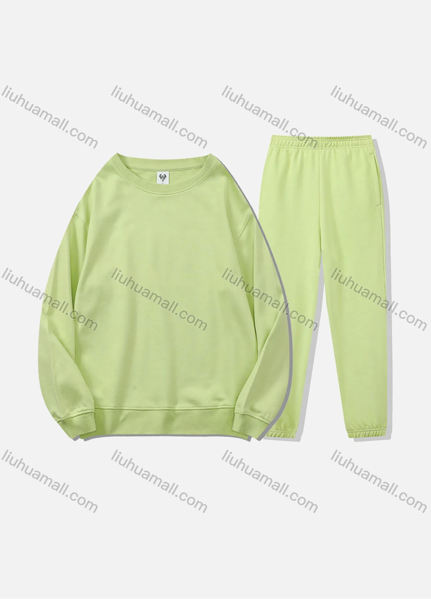 Wholesale Men's Casual Plain Long Sleeve Sweatshirt Pullover Set With Custom Embroidery Logo JM-8218A & JM-FS11266-01# - Liuhuamall