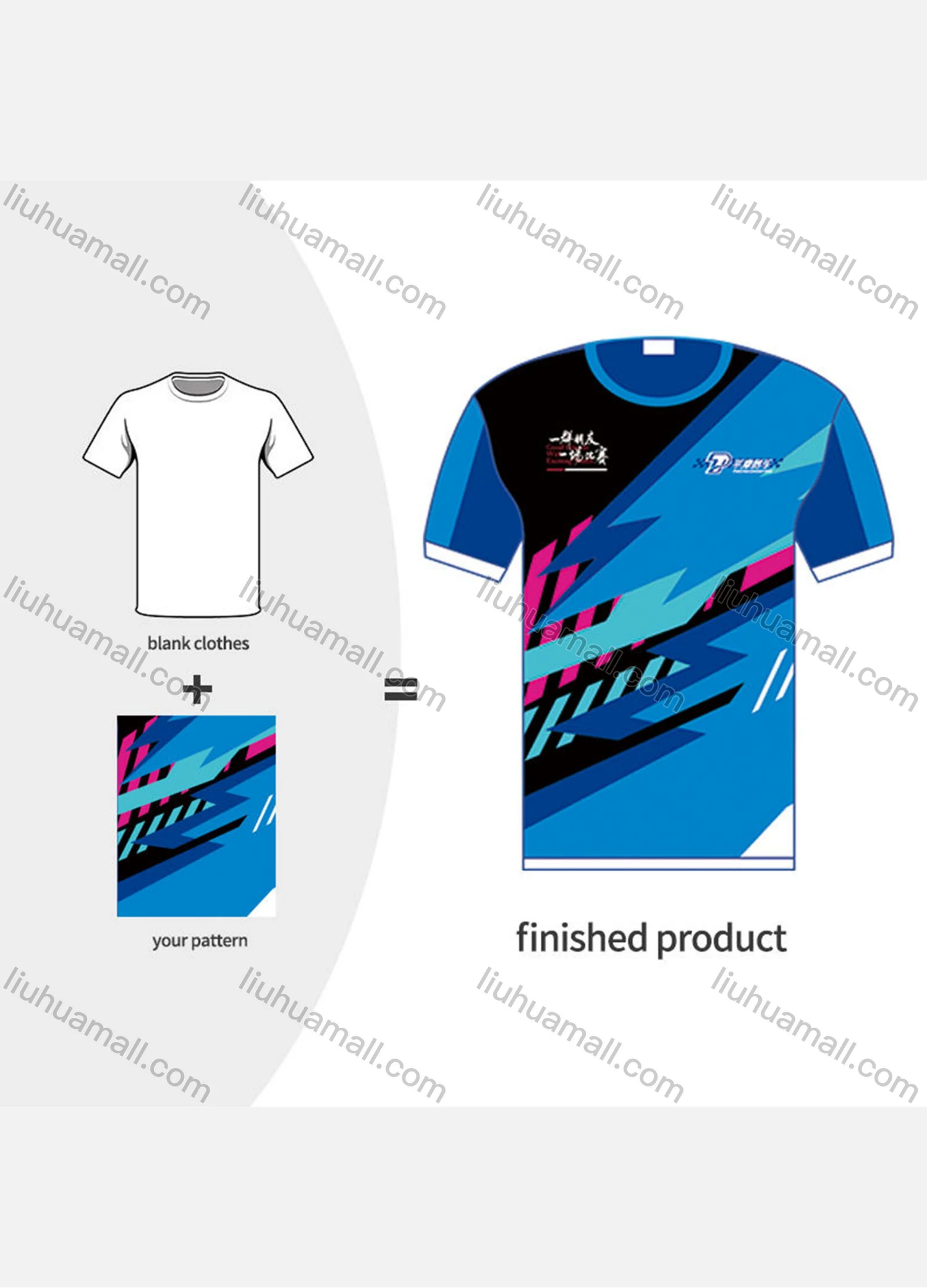 Wholesale Men's Custom High Quality Blank 100% Polyester Sublimation Printing T shirt SMYS-01# - Liuhuamall