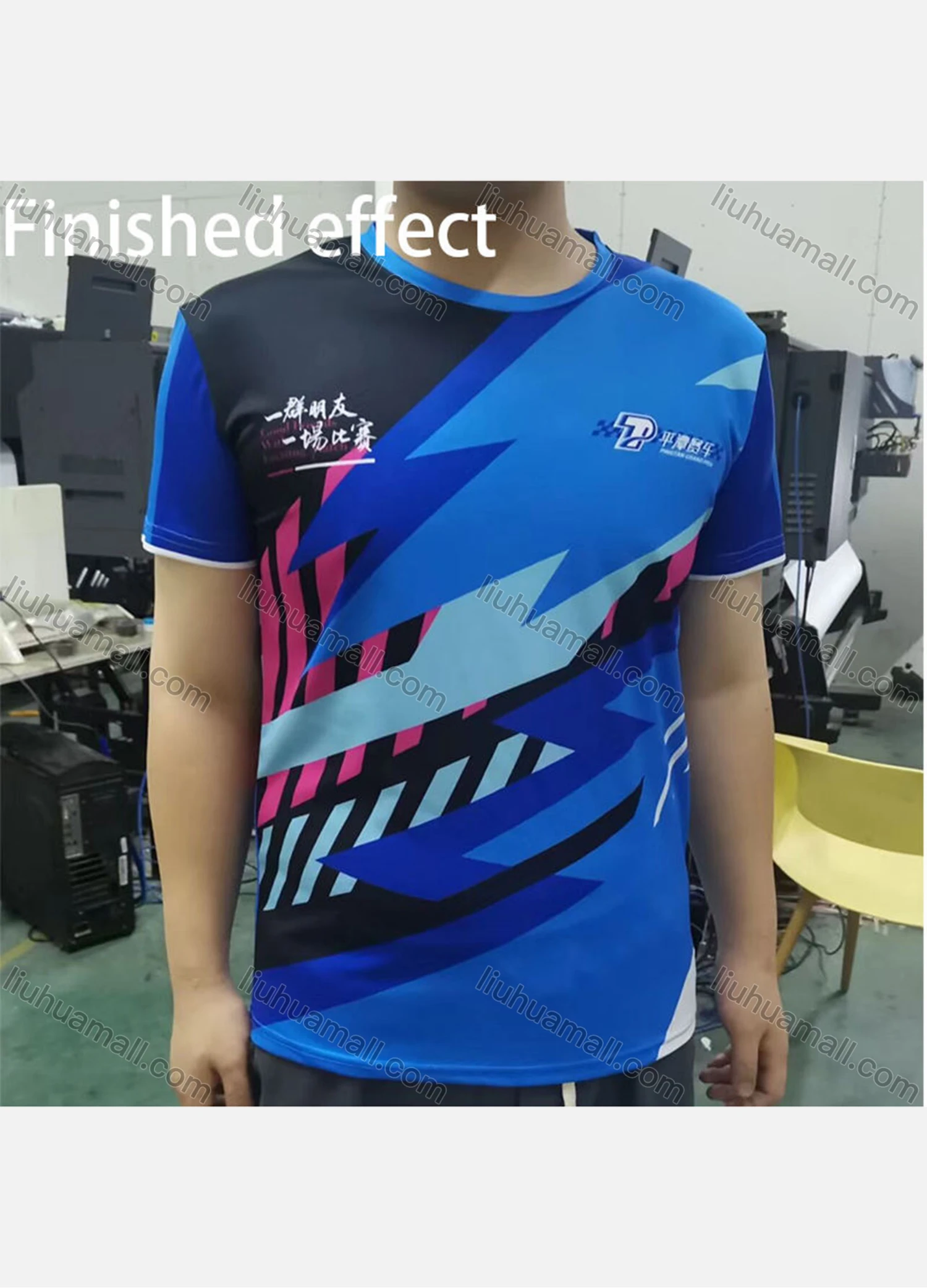 Wholesale Men's Custom High Quality Blank 100% Polyester Sublimation Printing T shirt SMYS-01# - Liuhuamall
