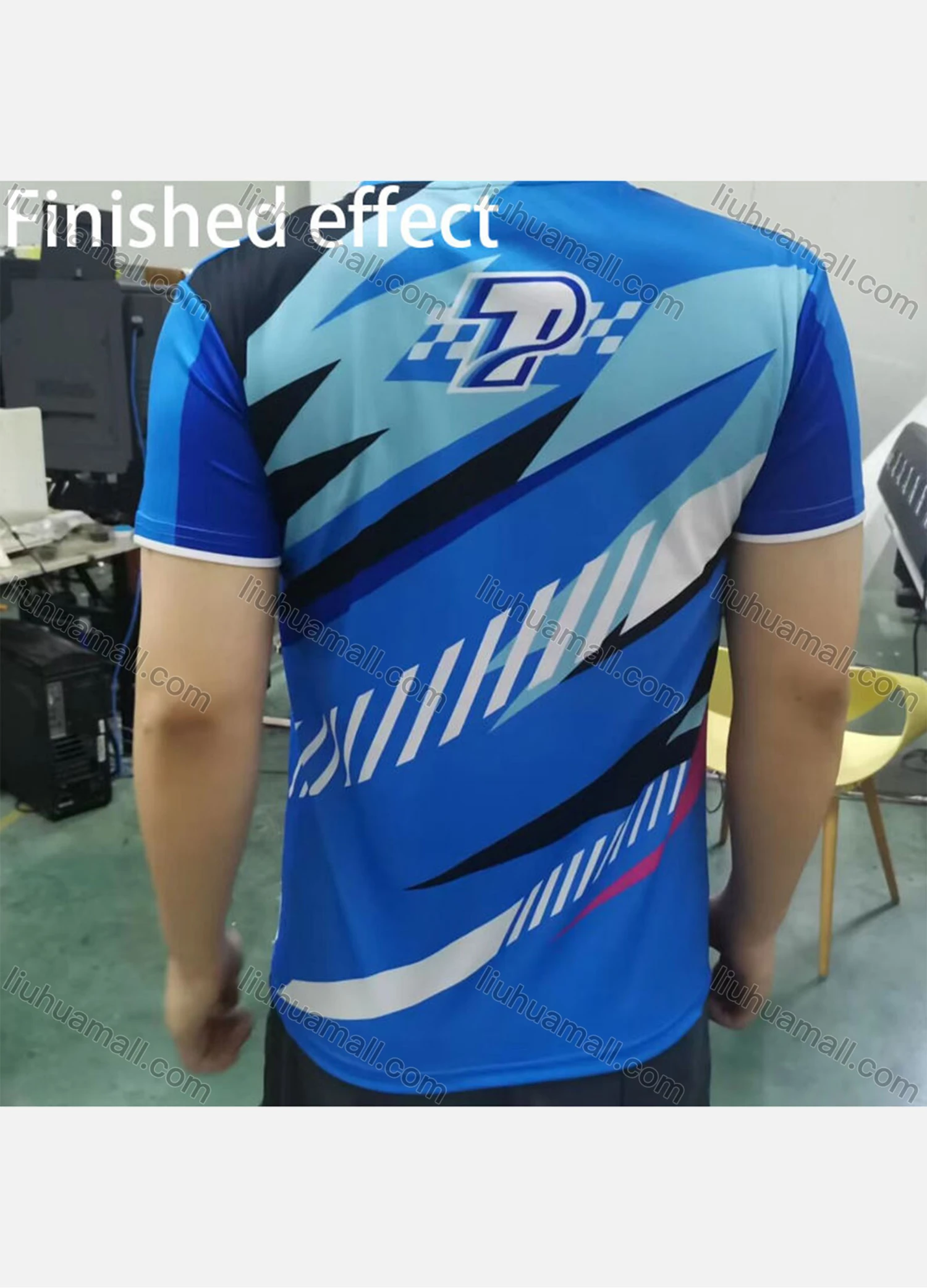 Wholesale Men's Custom High Quality Blank 100% Polyester Sublimation Printing T shirt SMYS-01# - Liuhuamall