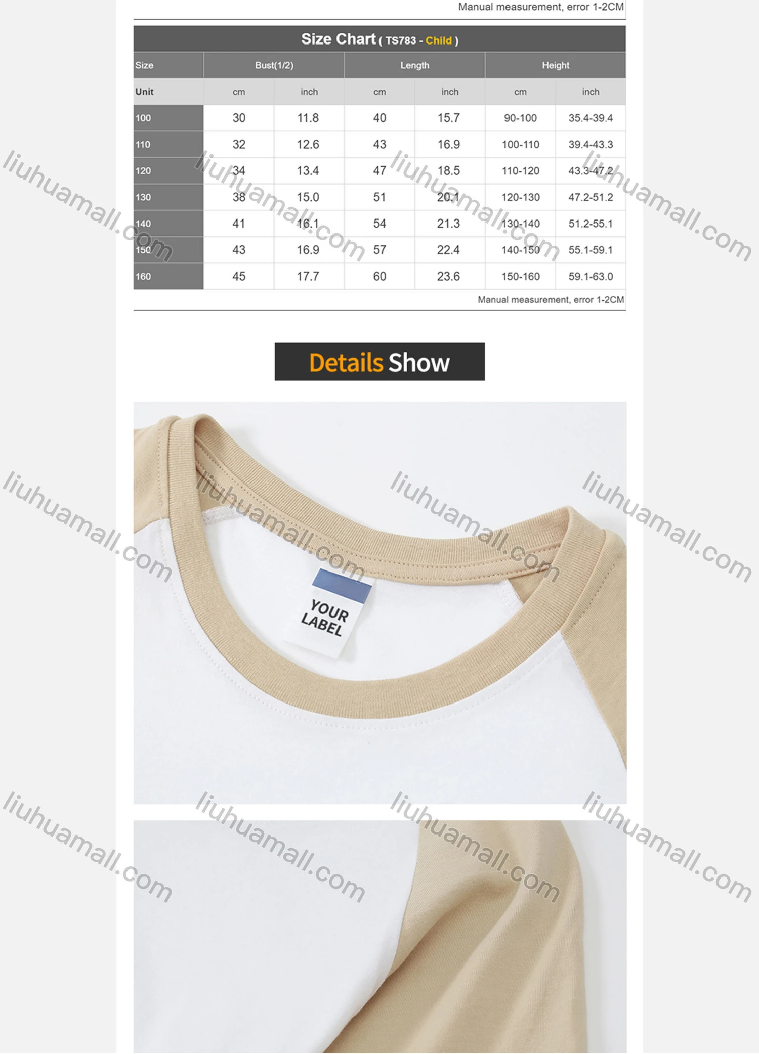 Wholesale Men's Custom Round Neck Unisex Raglan Sleeve Colorblock Soft Beathable T-Shirt TS783# - Liuhuamall