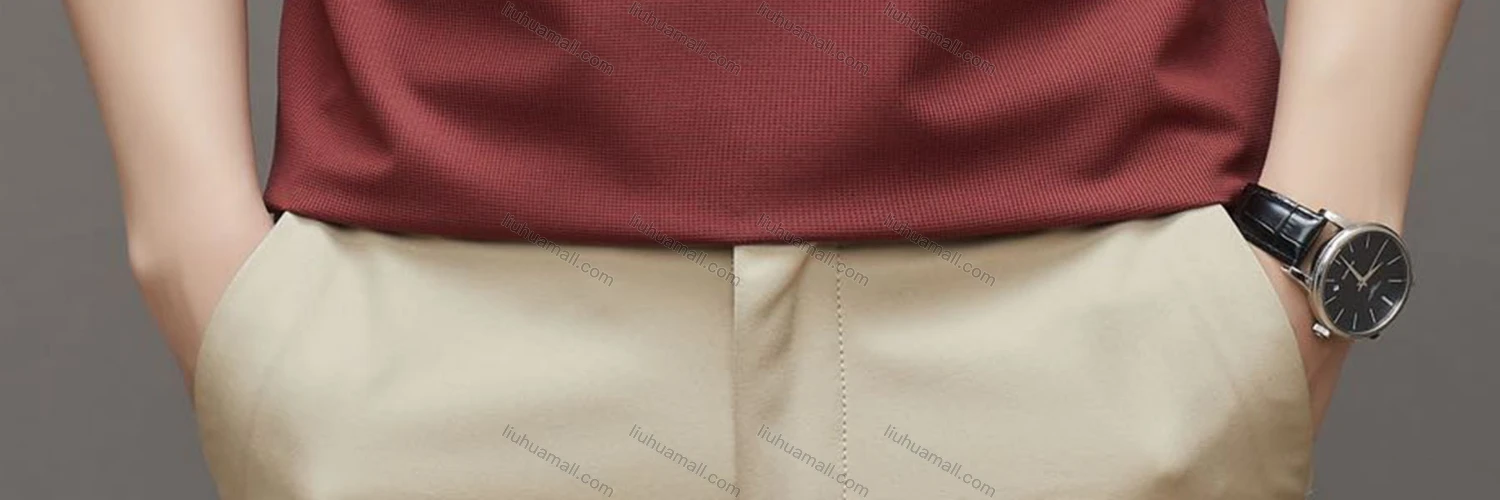 Wholesale Men's Casual Breathable Collared Short Sleeve Plain Polo Shirt 23131# - Liuhuamall