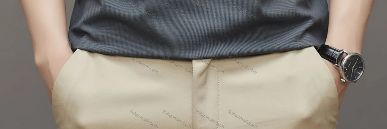 Wholesale Men's Casual Breathable Collared Short Sleeve Plain Polo Shirt 23133# - Liuhuamall