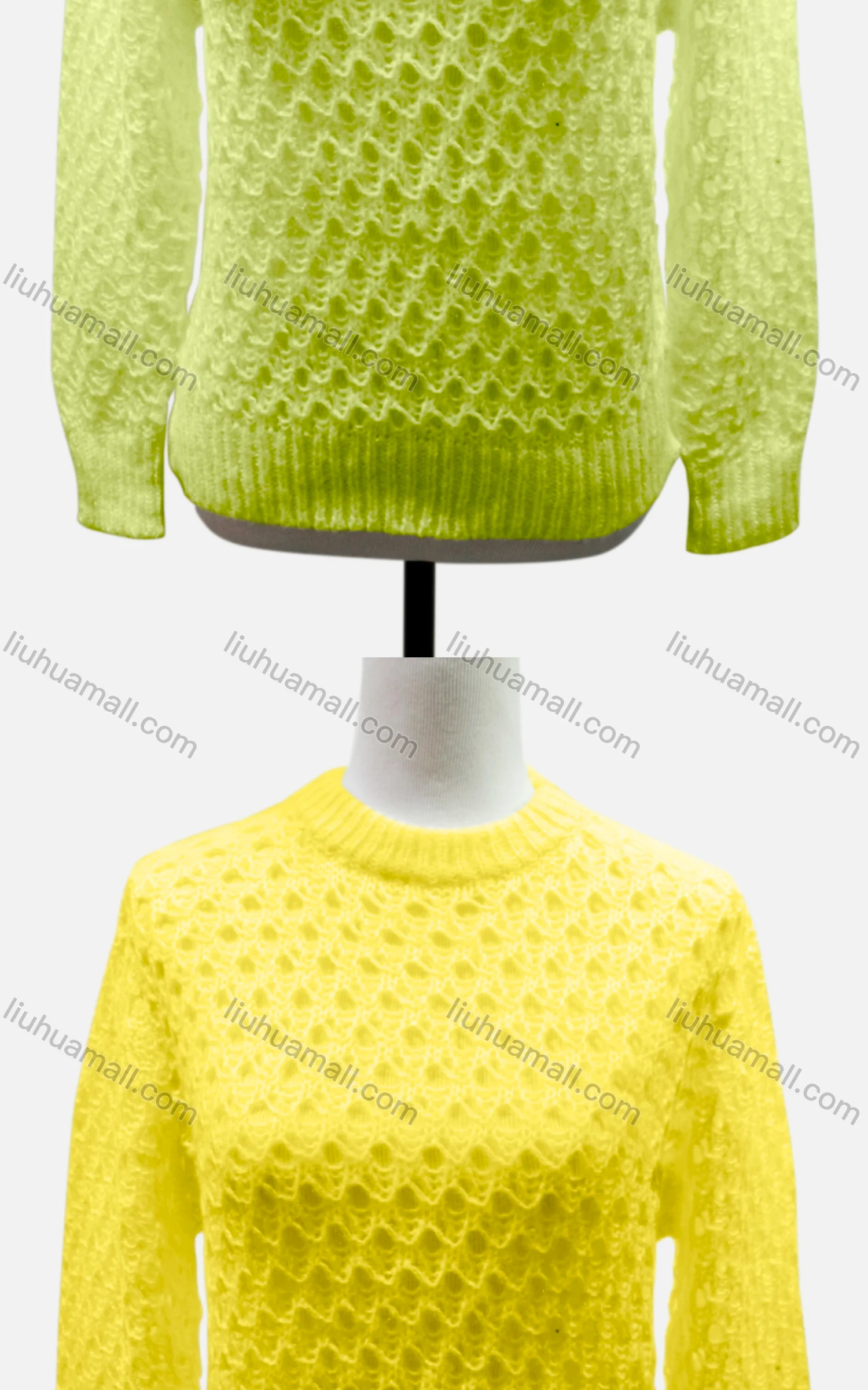 Wholesale Women's Casual Crew Neck Long Sleeve Plain Knit Sweater 60460# - Liuhuamall