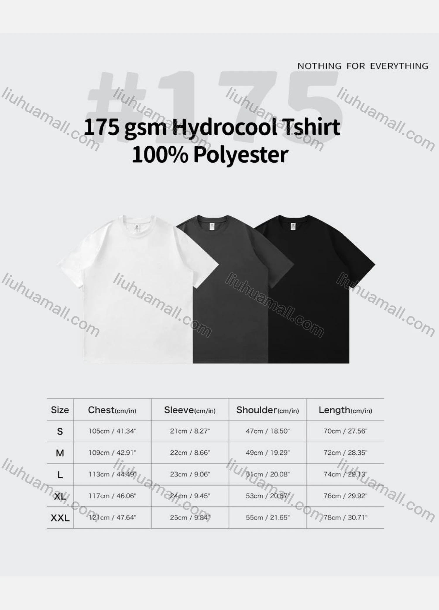 Wholesale Men's Casual Plain Round Neck Short Sleeve Hydrocool T-Shirts 175SS# - Liuhuamall