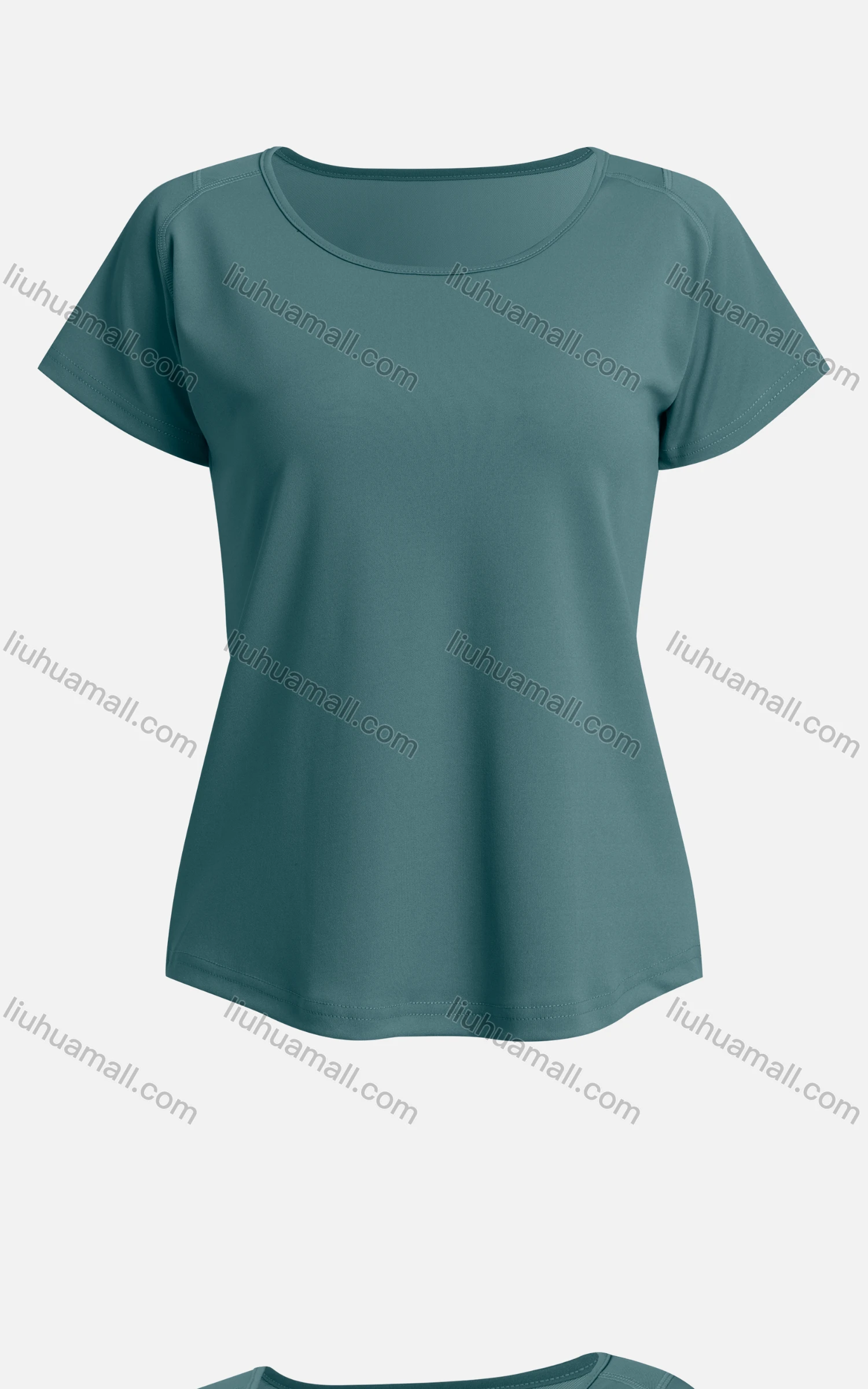 Wholesale Women's Sporty Plain Short Sleeve Moisture Wicking Quick Dry Fitness Yoga Top - Liuhuamall