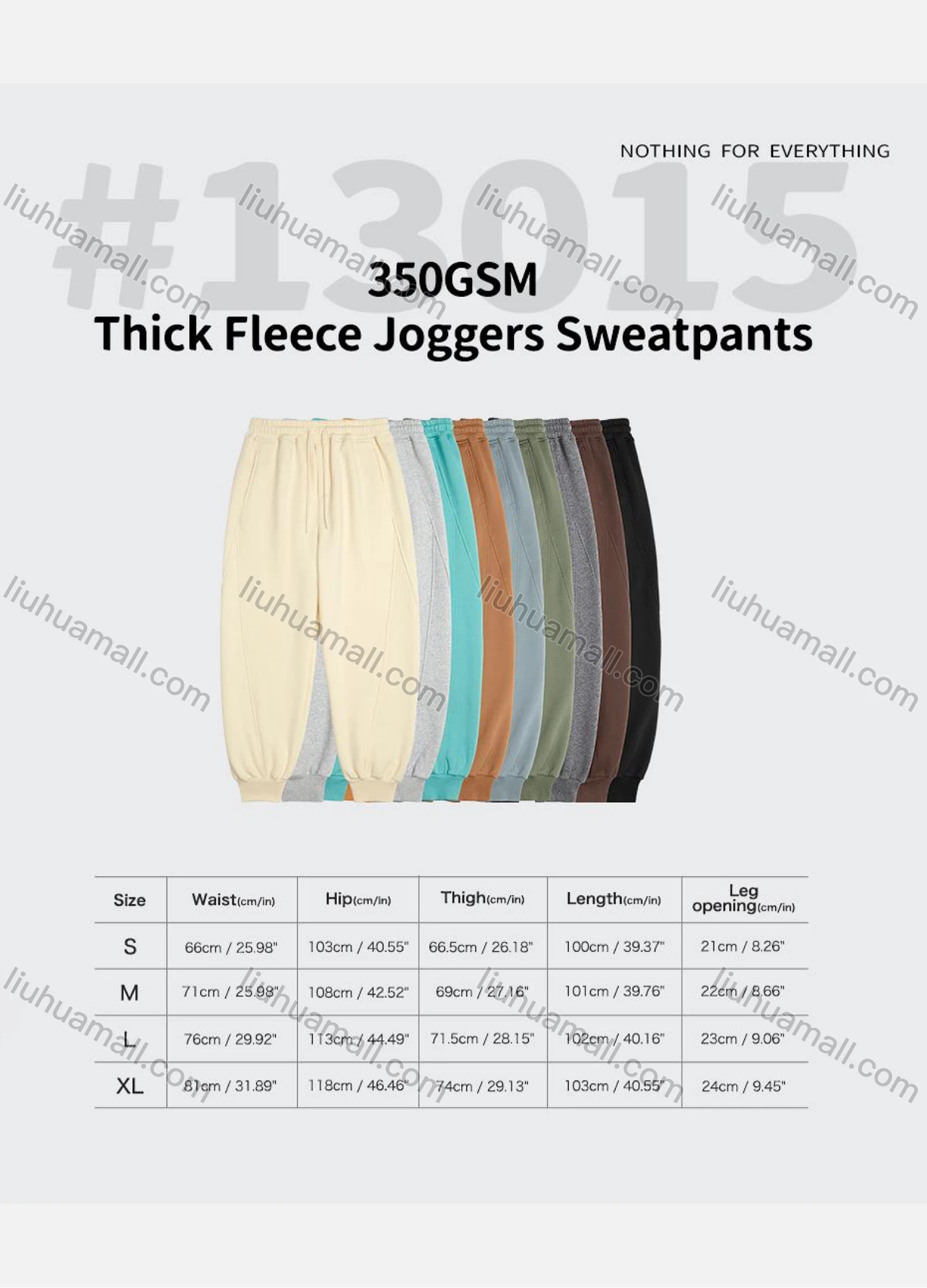 Wholesale Men's Casual Plain Drawstring Patch Pocket Thick Fleece Joggers Sweatpants 13015W21# - Liuhuamall