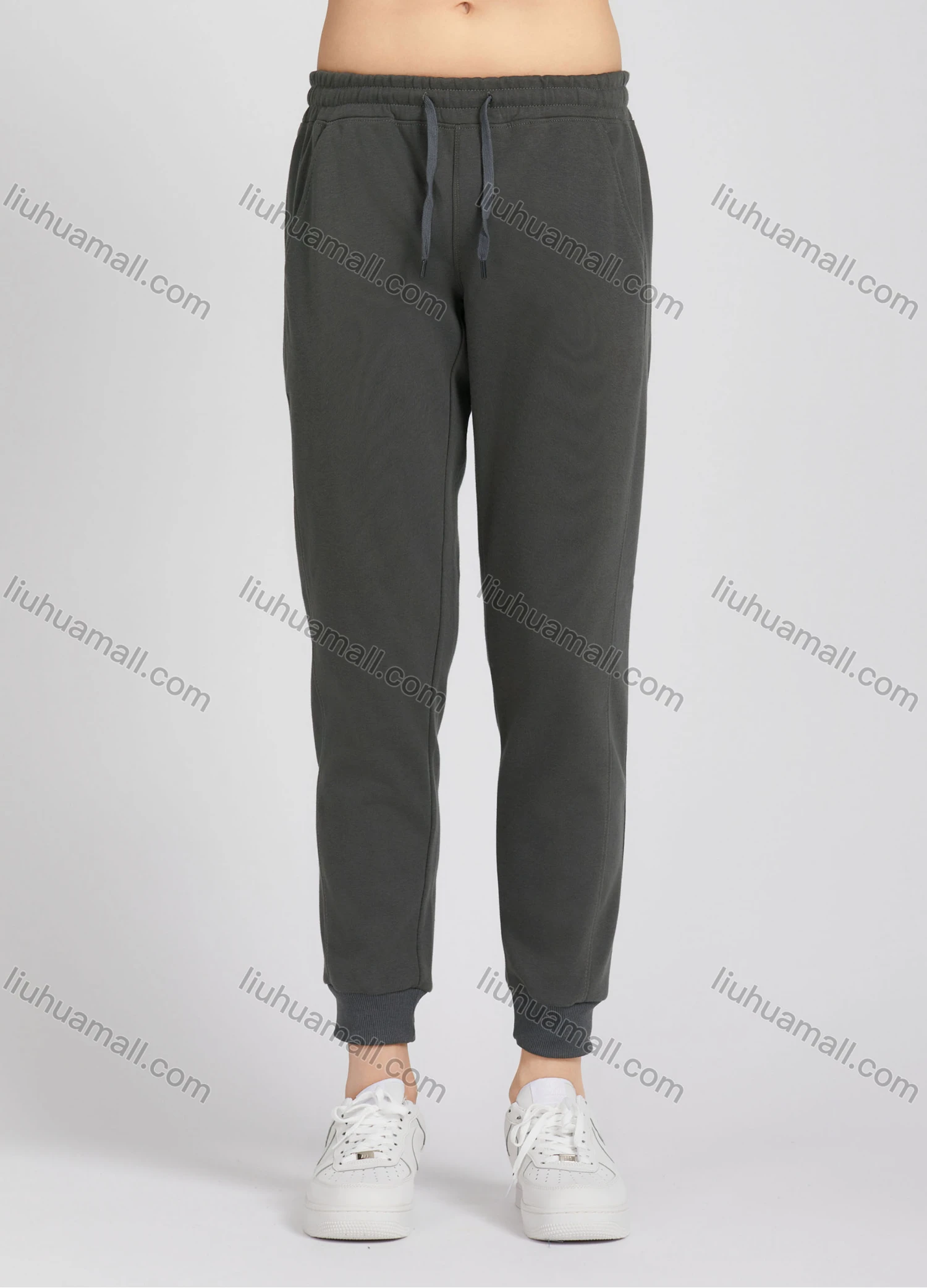 Wholesale Men's Casual Plain Drawstring Sporty Jogger Sweatpants 687# - Liuhuamall