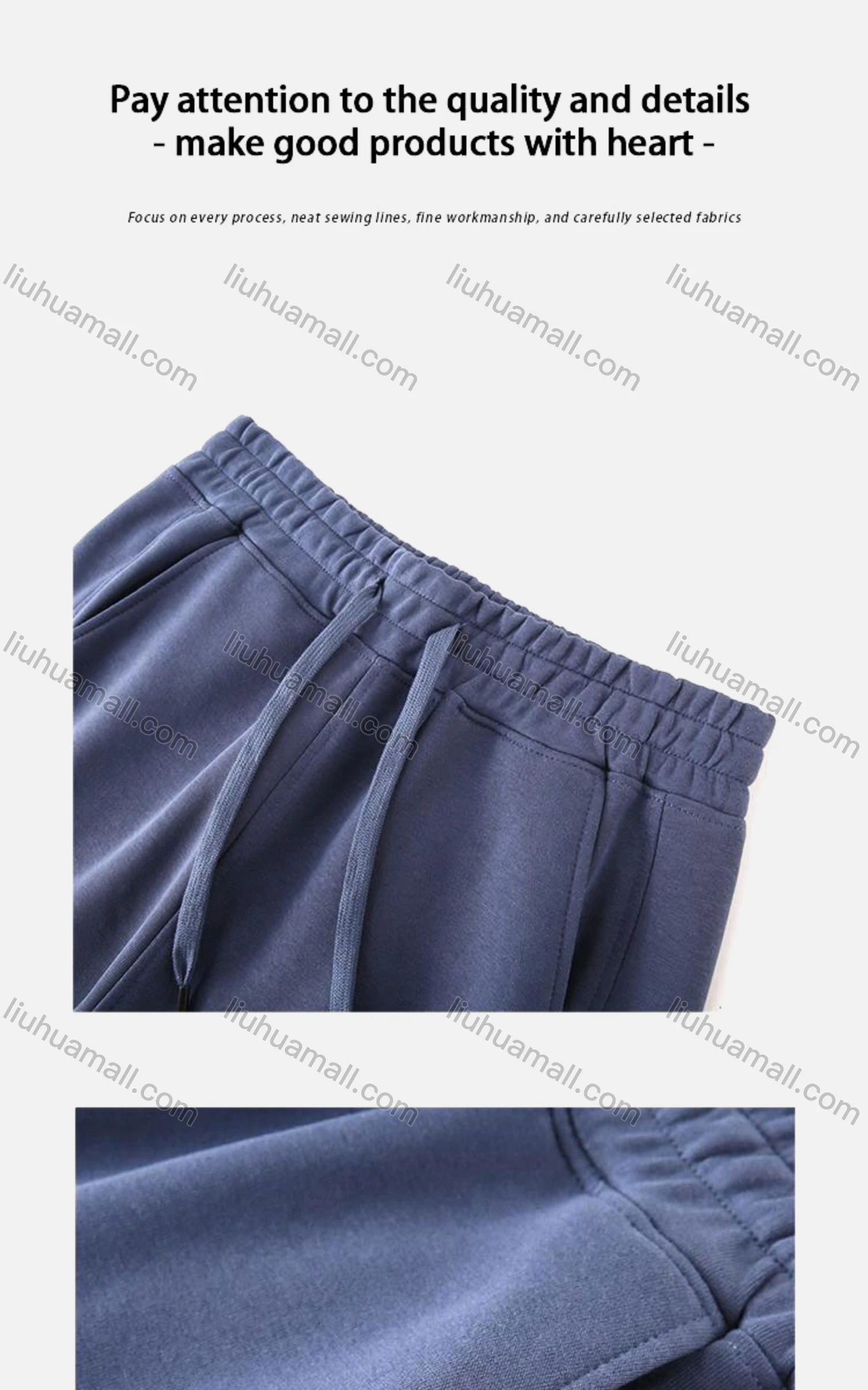 Wholesale Men's Casual Plain Drawstring Sporty Jogger Sweatpants 687# - Liuhuamall