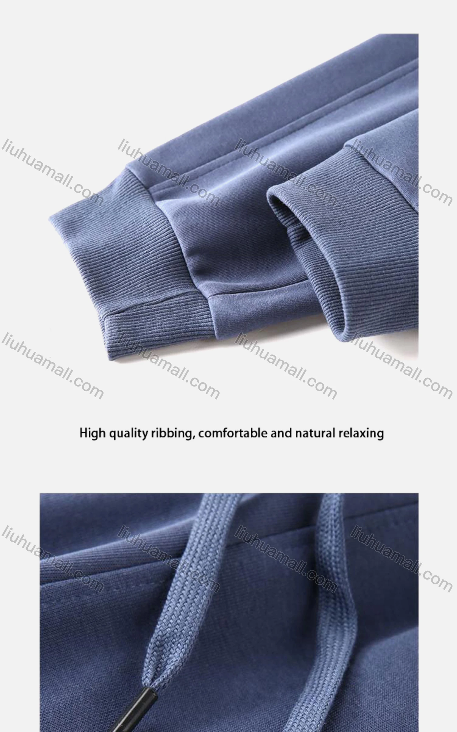 Wholesale Men's Casual Plain Drawstring Sporty Jogger Sweatpants 687# - Liuhuamall