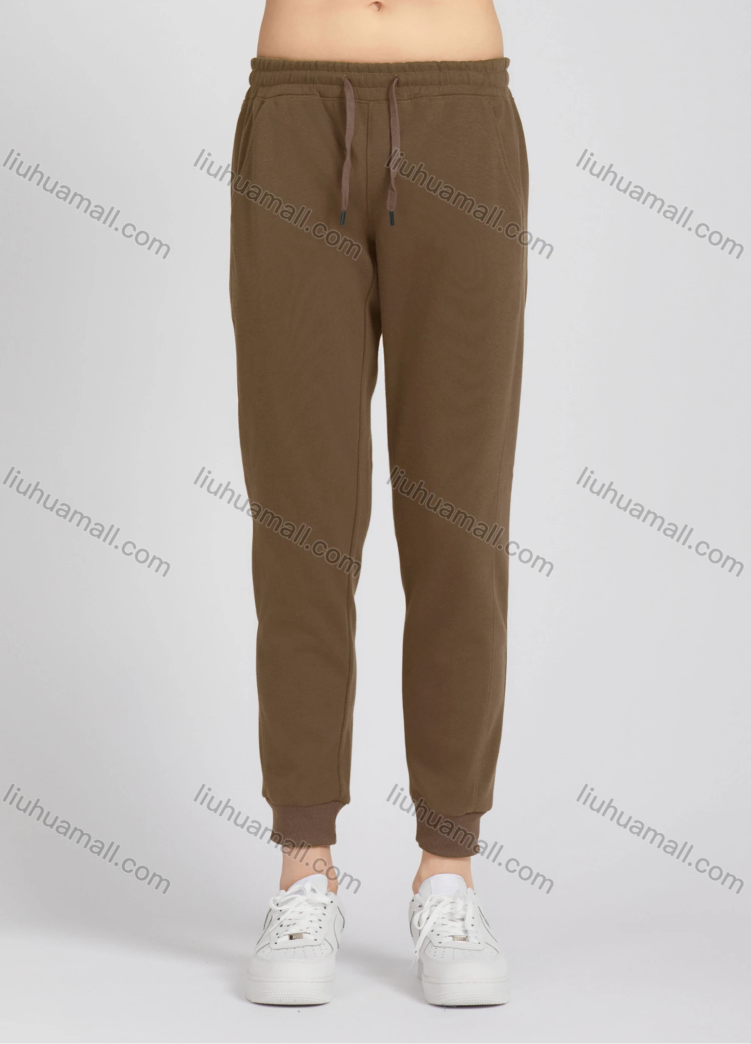 Wholesale Men's Casual Plain Drawstring Sporty Jogger Sweatpants 687# - Liuhuamall