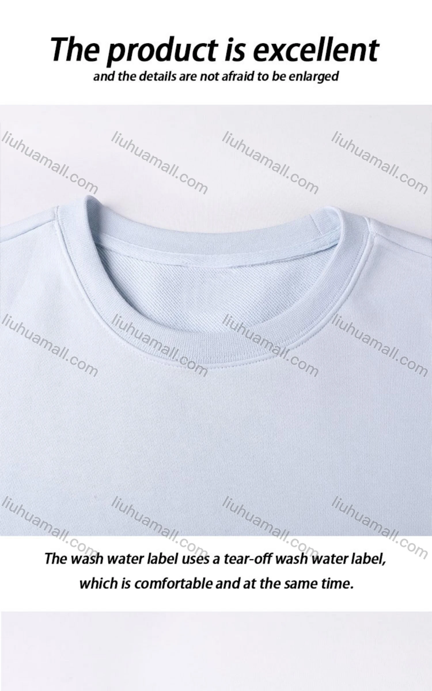 Wholesale Men's Casual Crew Neck Long Sleeve Letter Sweatshirt 8218# - Liuhuamall