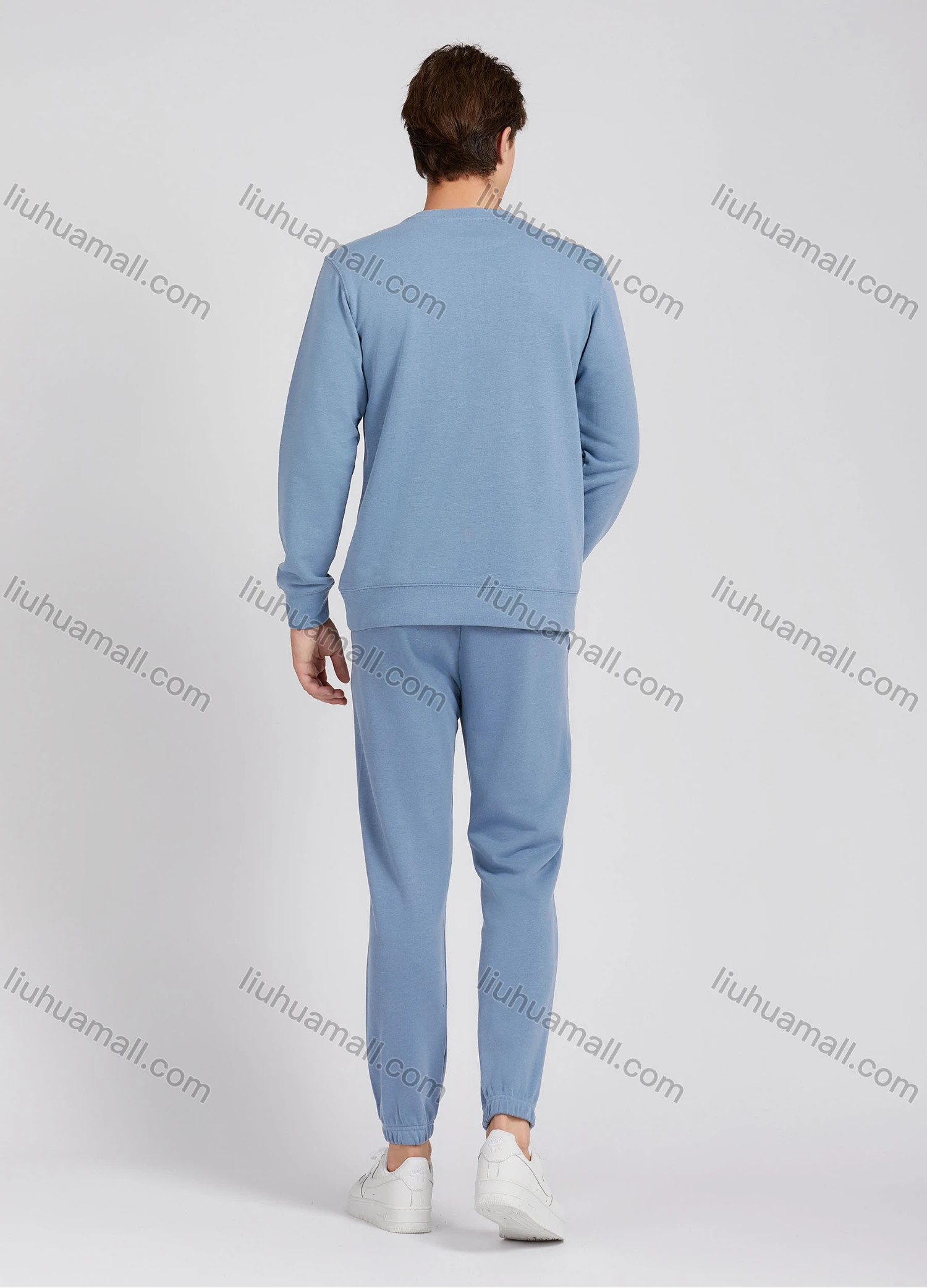 Wholesale Men's Casual Crew Neck Long Sleeve Letter Sweatshirt 8218# - Liuhuamall