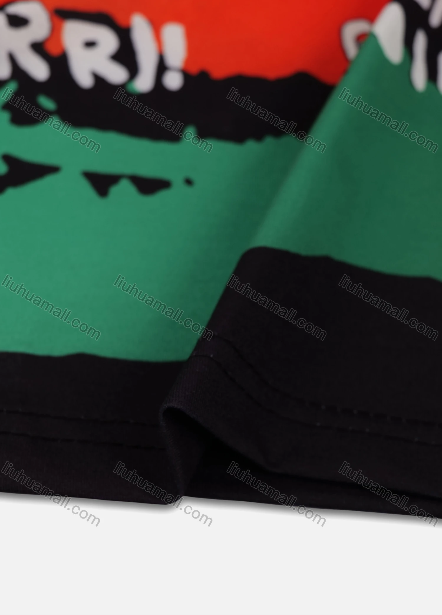 Wholesale Men's Casual Letter Ink Splash Round Neck Short Sleeve T-Shirt - Liuhuamall