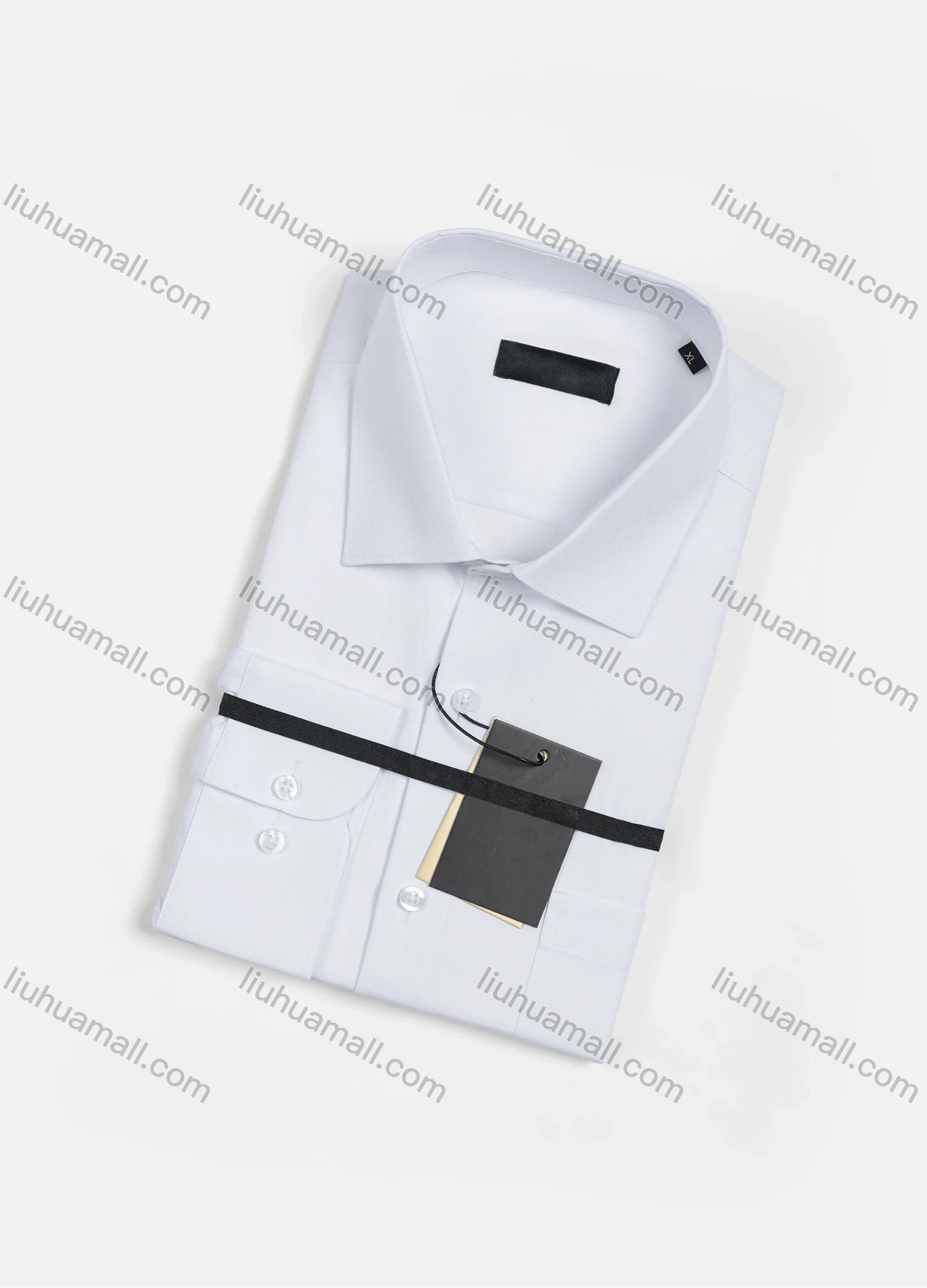Wholesale Men's Casual Plain Long Sleeve Patch Pocket Button Down Shirt R1952# - Liuhuamall