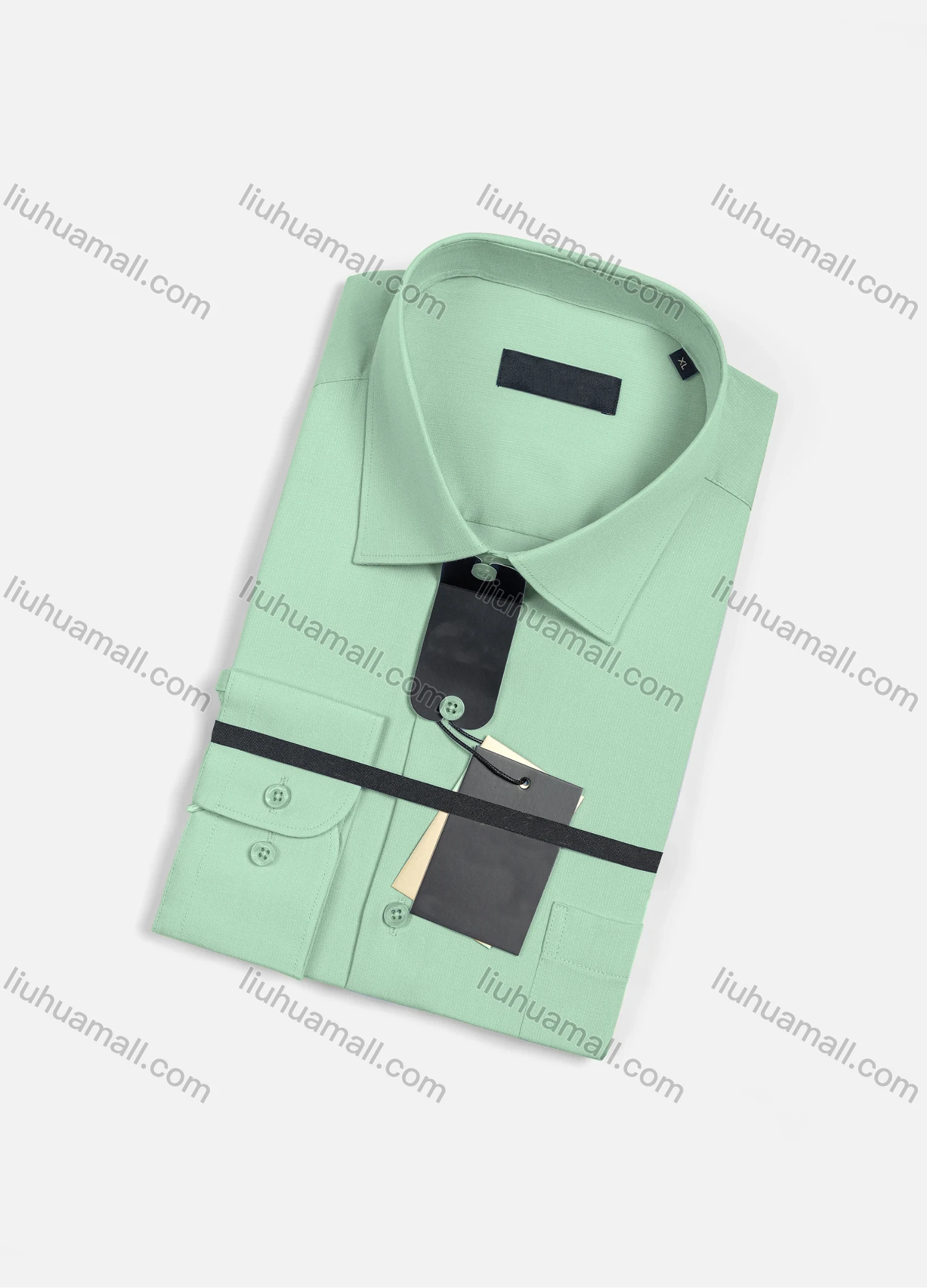 Wholesale Men's Casual Plain Long Sleeve Patch Pocket Button Down Shirt R2225-3# - Liuhuamall