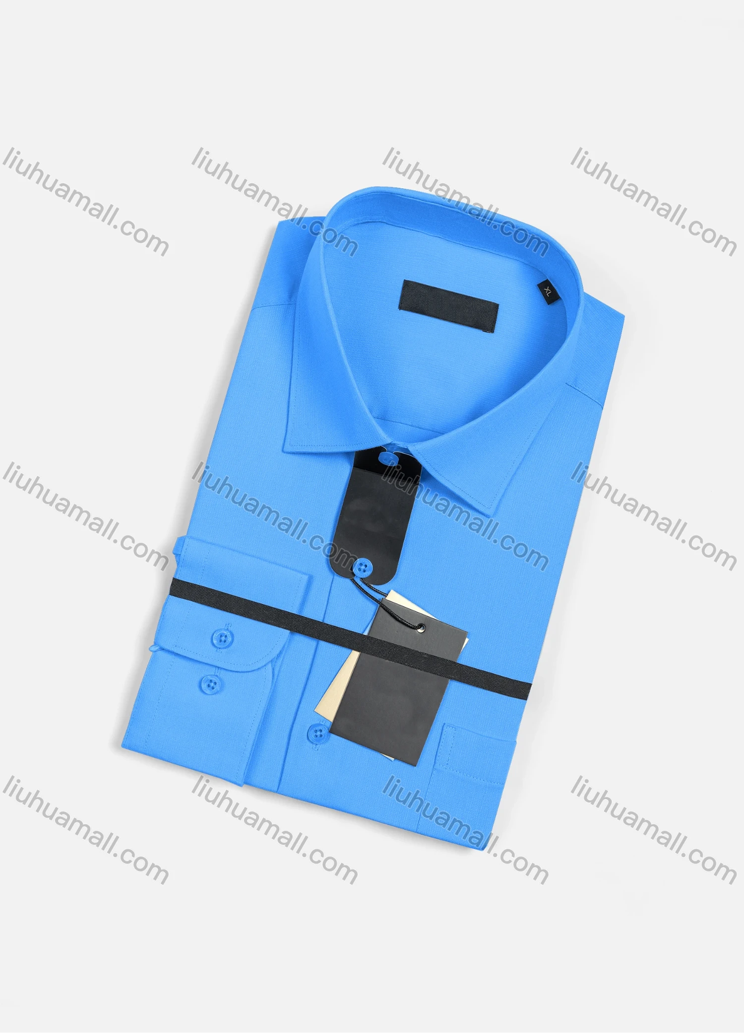 Wholesale Men's Casual Plain Long Sleeve Patch Pocket Button Down Shirt R2225-3# - Liuhuamall