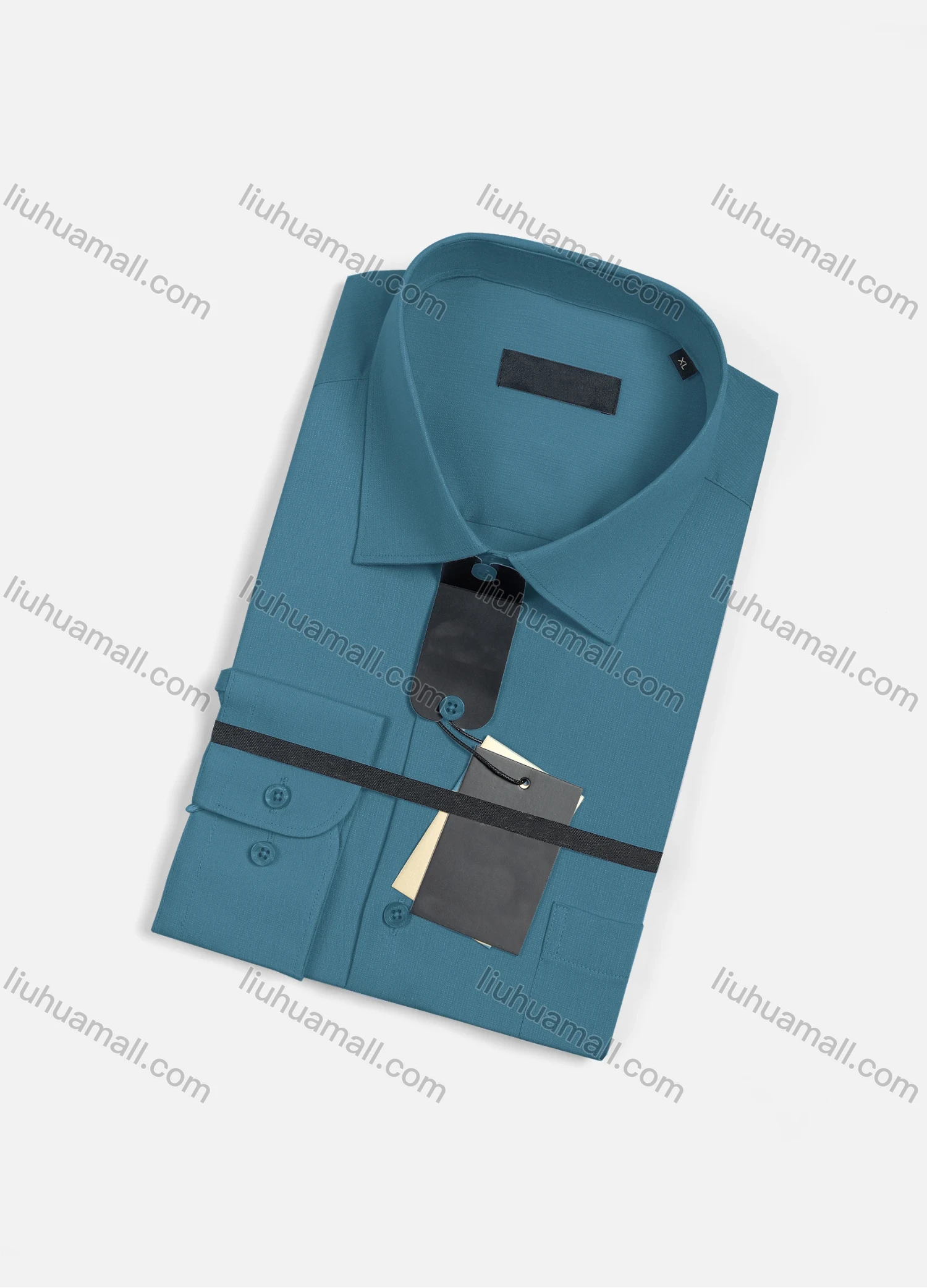 Wholesale Men's Casual Plain Long Sleeve Patch Pocket Button Down Shirt R2225-3# - Liuhuamall