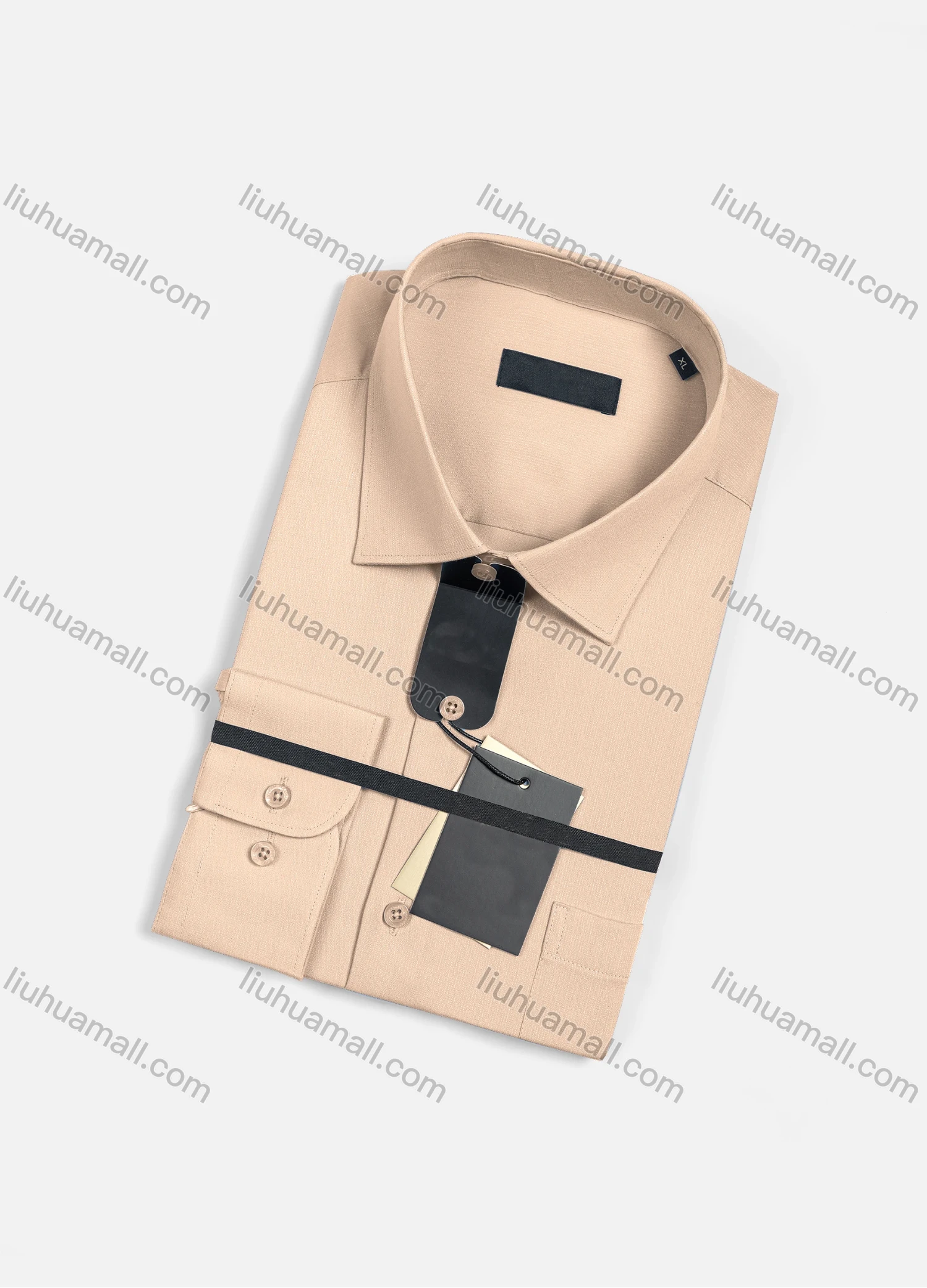 Wholesale Men's Casual Plain Long Sleeve Patch Pocket Button Down Shirt R2225-3# - Liuhuamall