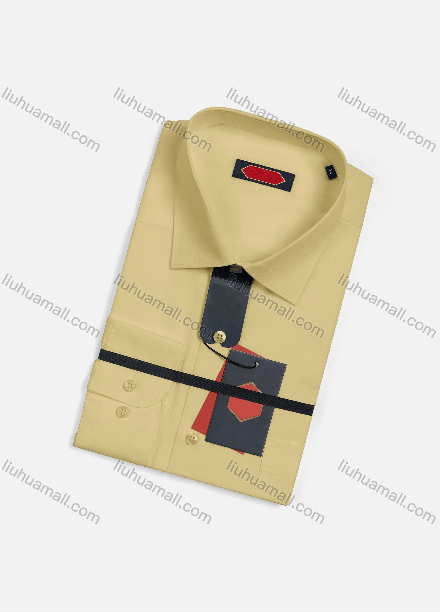 Wholesale Men's Casual Plain Long Sleeve Patch Pocket Button Down Shirt R7588-11# - Liuhuamall