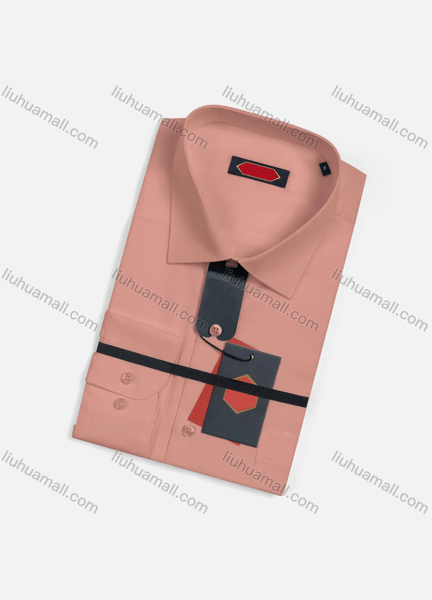 Wholesale Men's Casual Plain Long Sleeve Patch Pocket Button Down Shirt R7588-11# - Liuhuamall