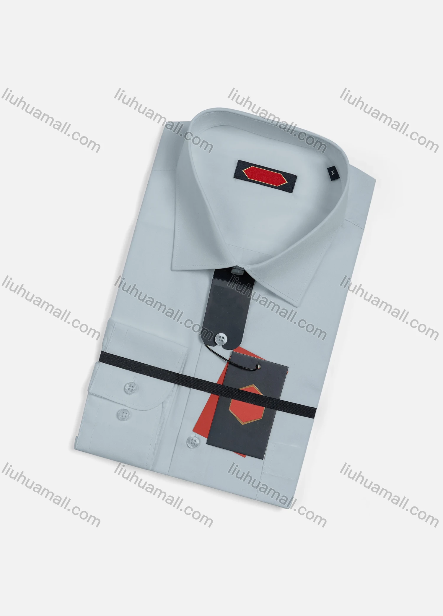 Wholesale Men's Casual Plain Long Sleeve Patch Pocket Button Down Shirt R7588-11# - Liuhuamall
