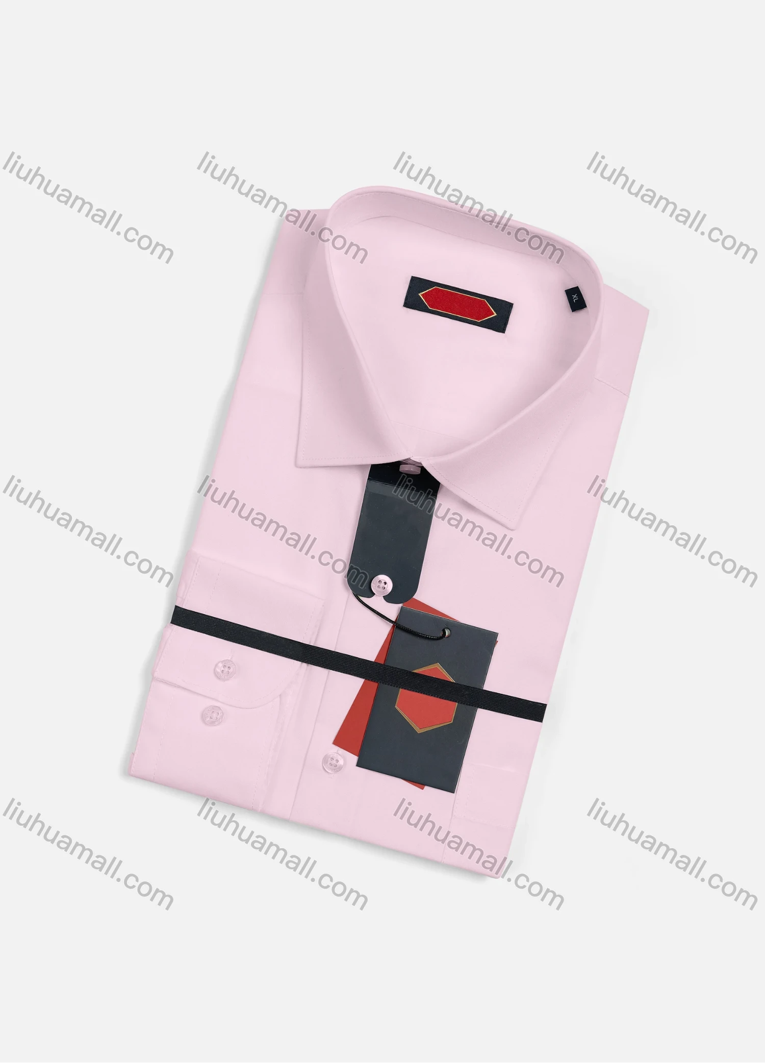 Wholesale Men's Casual Plain Long Sleeve Patch Pocket Button Down Shirt R7588-11# - Liuhuamall