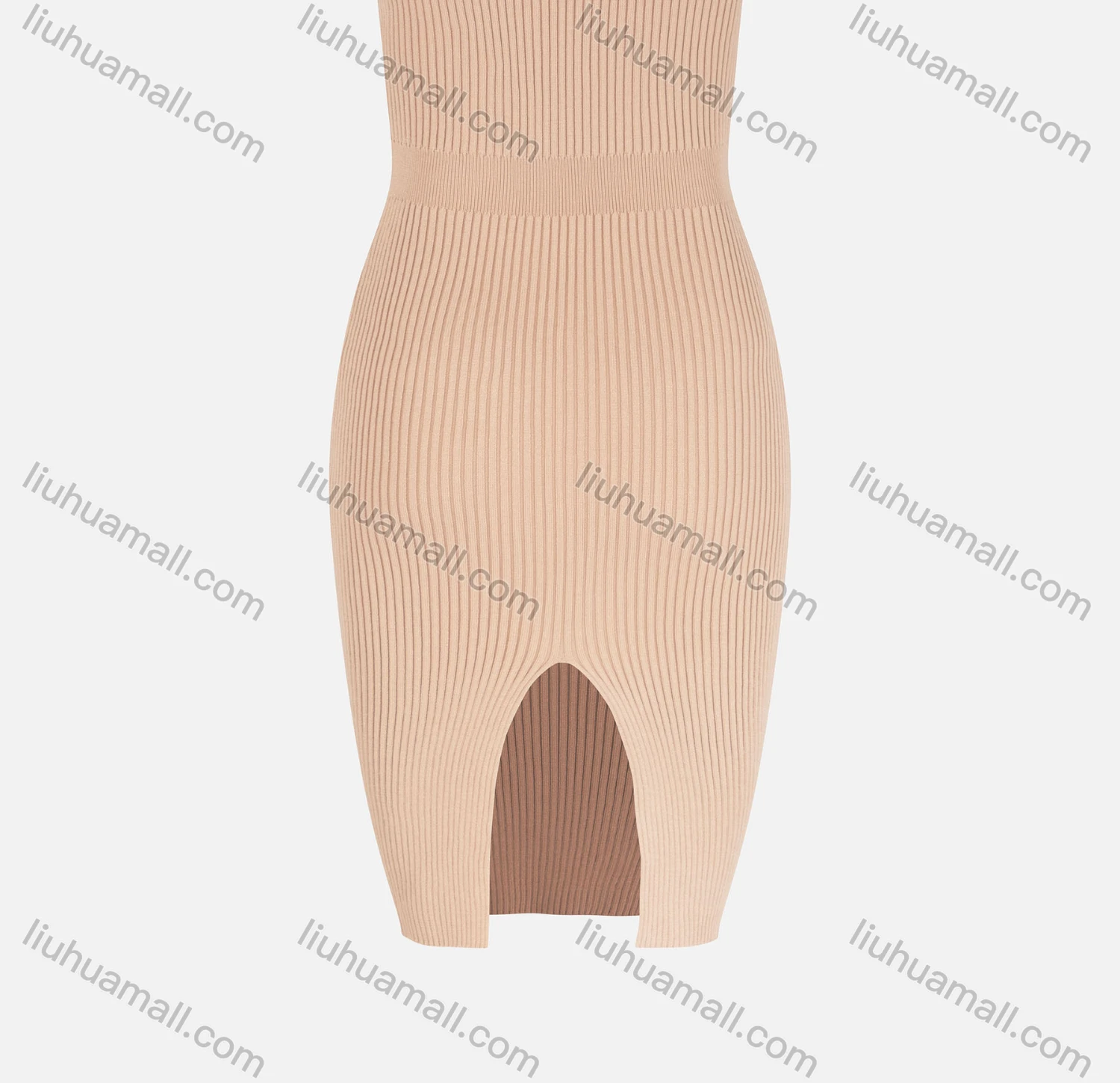 Wholesale Women's Casual Plain Notched Neck Button Front Bodycon Midi Dress - Liuhuamall