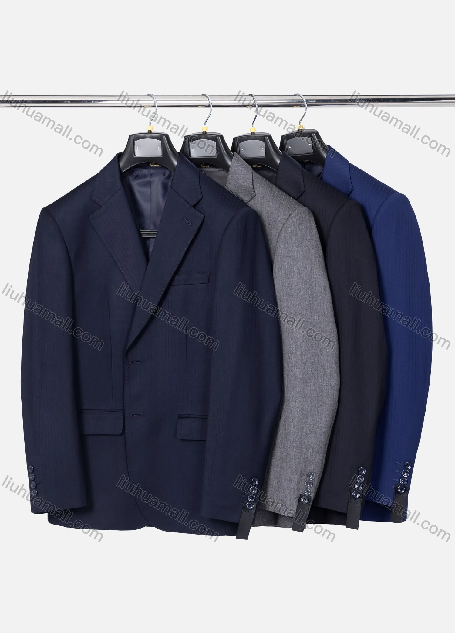 Wholesale Men's Formal Striped Two Button Blazer Jacket & Pants 2 Piece Suit Set 18226# - Liuhuamall