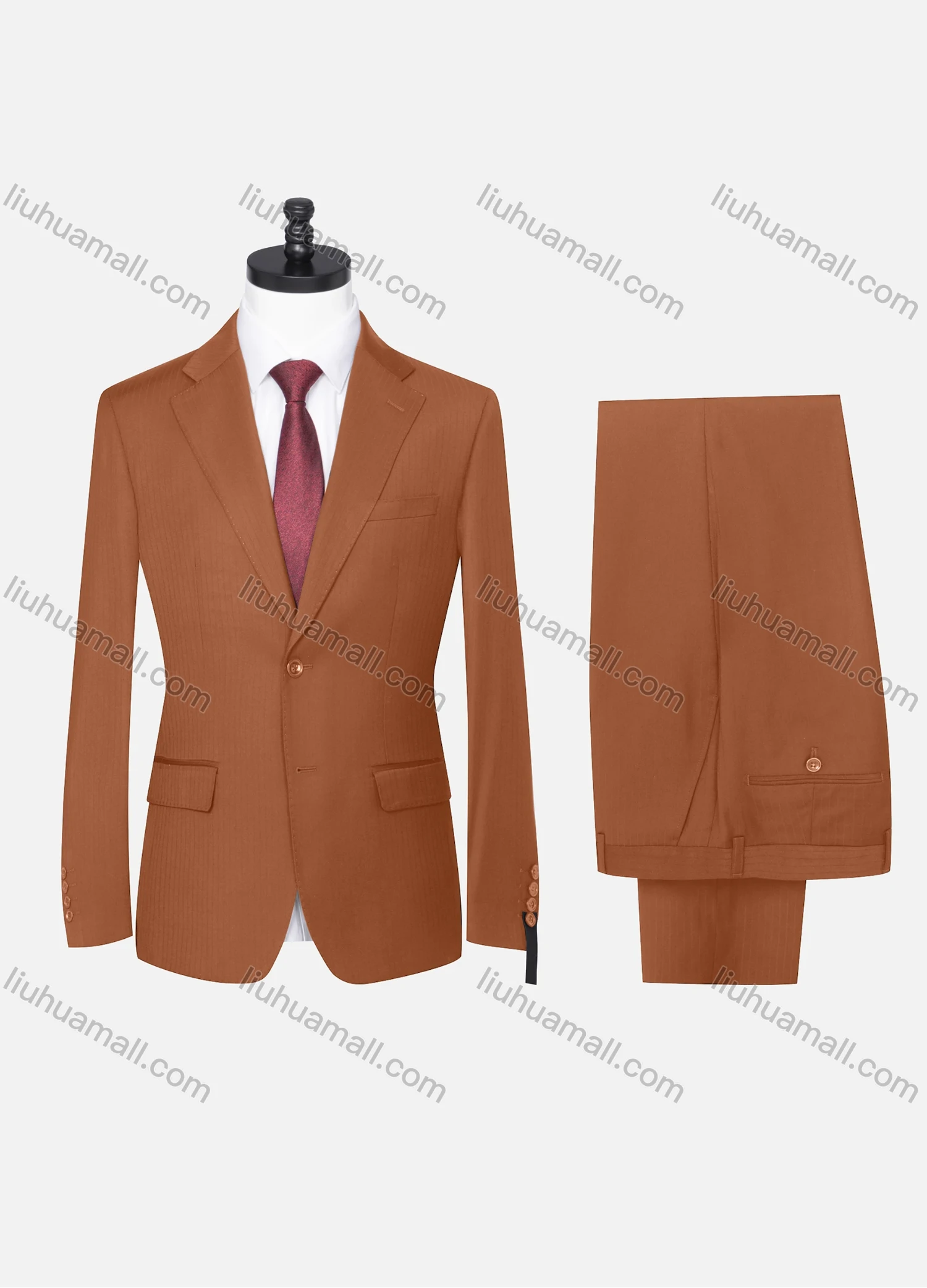 Wholesale Men's Formal Striped Two Button Blazer Jacket & Pants 2 Piece Suit Set 18226# - Liuhuamall