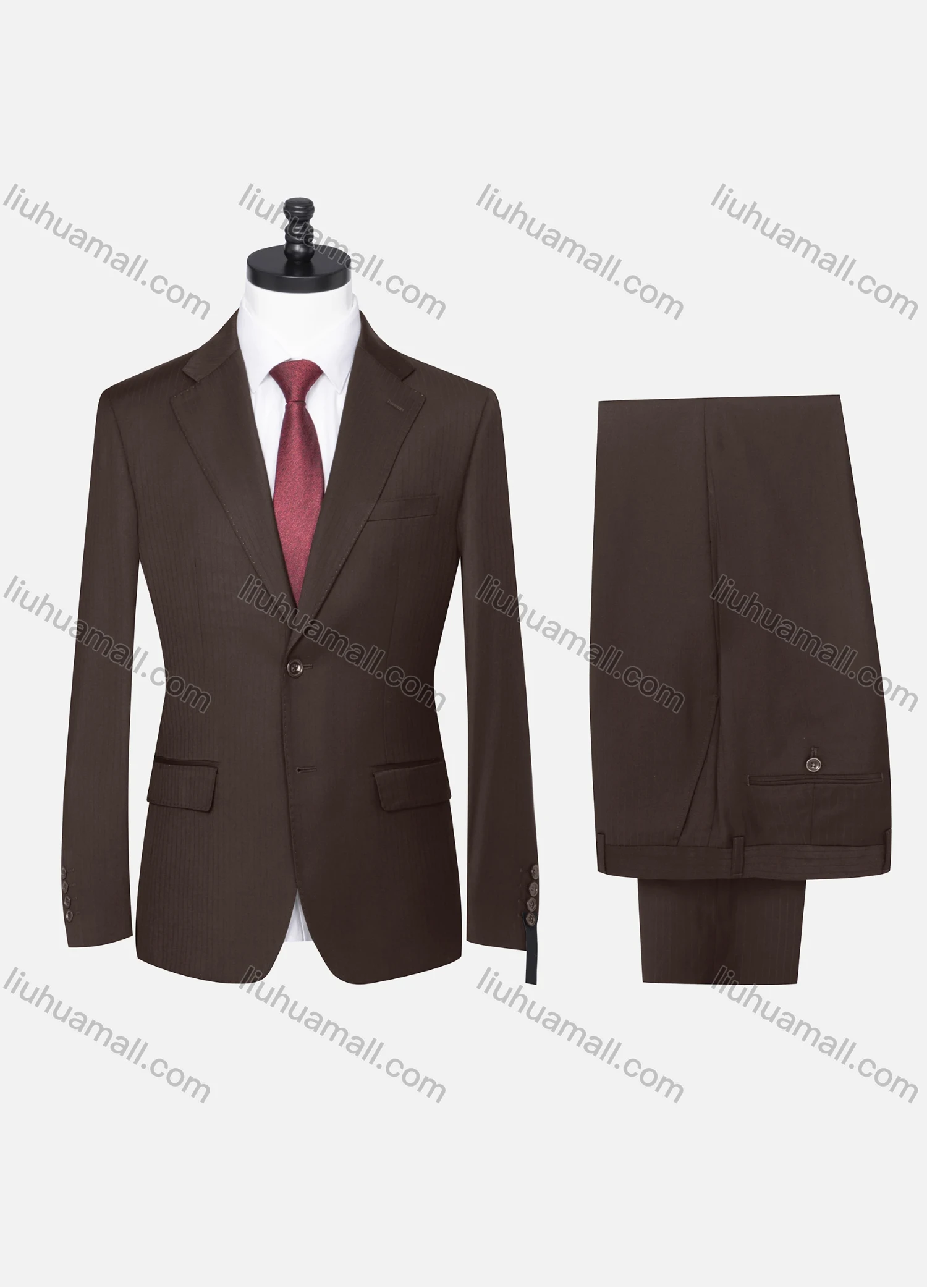 Wholesale Men's Formal Striped Two Button Blazer Jacket & Pants 2 Piece Suit Set 18226# - Liuhuamall