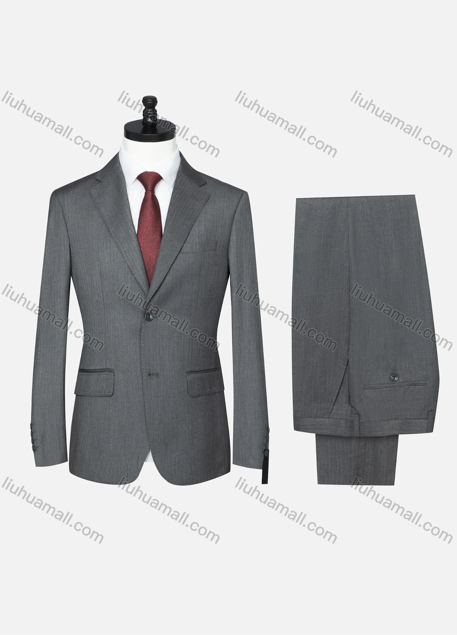 Wholesale Men's Formal Striped Two Button Blazer Jacket & Pants 2 Piece Suit Set 18226# - Liuhuamall