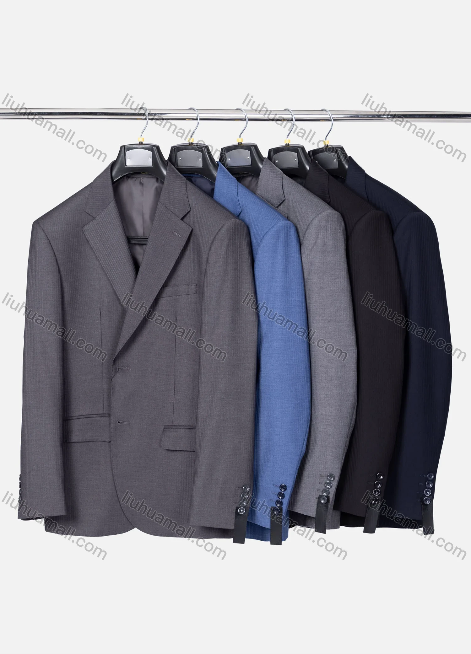 Wholesale Men's Formal Plain Two Button Blazer Jacket & Pants 2 Piece Suit Set D3088# - Liuhuamall