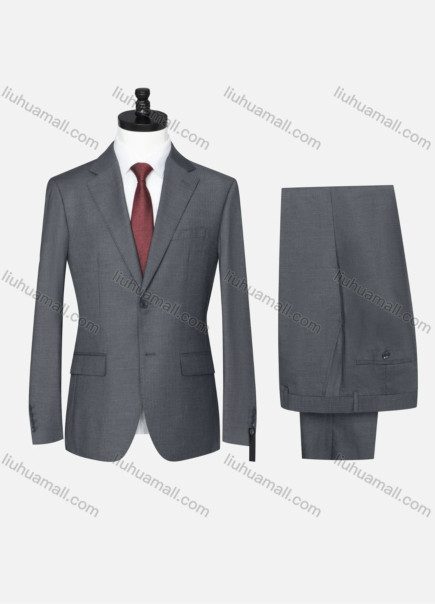 Wholesale Men's Formal Plain Two Button Blazer Jacket & Pants 2 Piece Suit Set D3088# - Liuhuamall