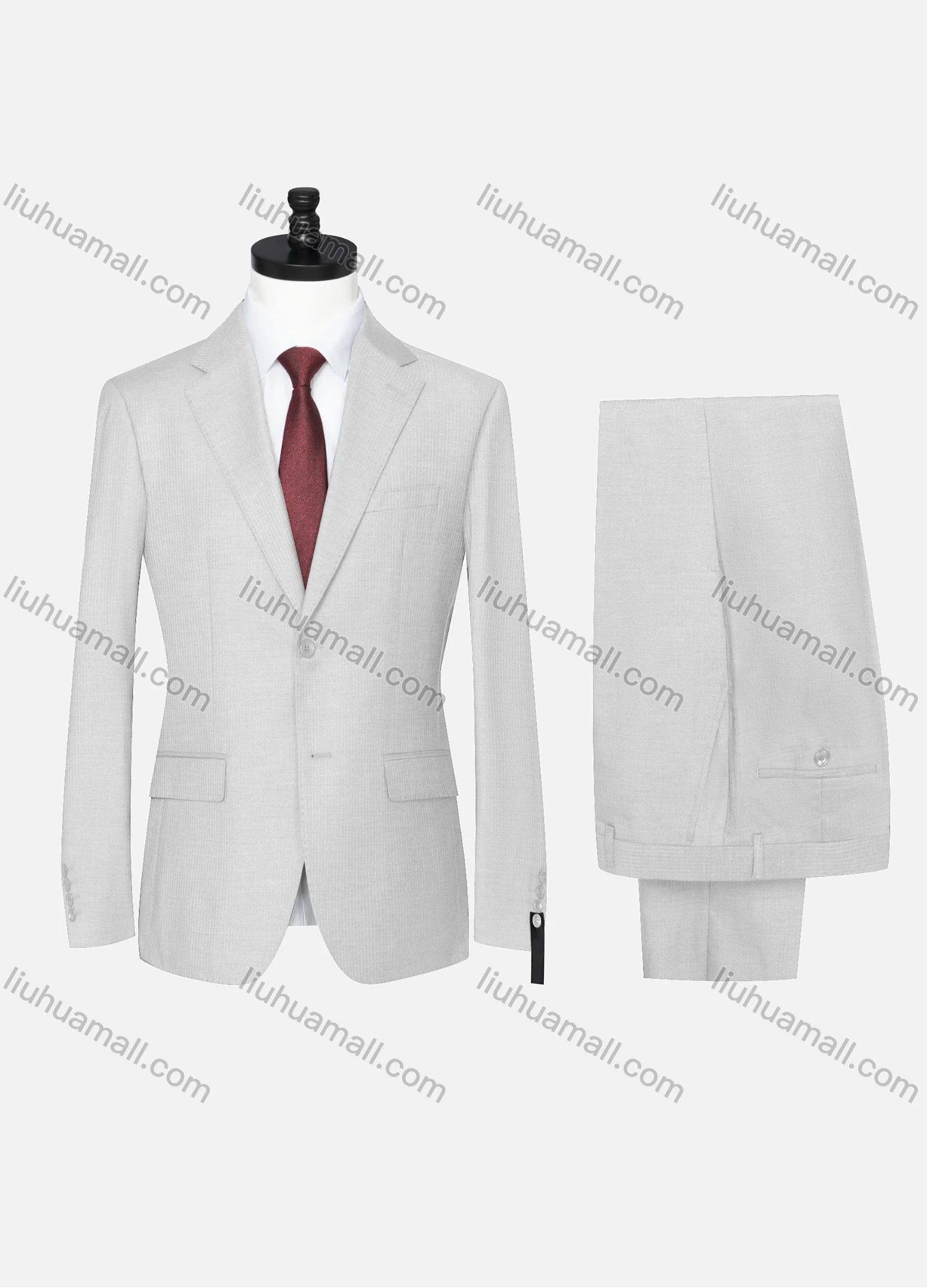 Wholesale Men's Formal Plain Two Button Blazer Jacket & Pants 2 Piece Suit Set D3088# - Liuhuamall