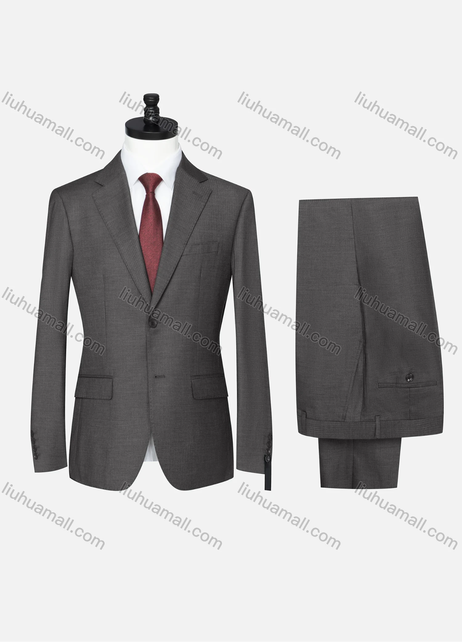 Wholesale Men's Formal Plain Two Button Blazer Jacket & Pants 2 Piece Suit Set D3088# - Liuhuamall