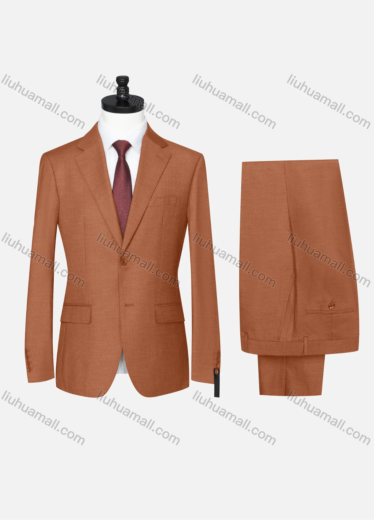 Wholesale Men's Formal Plain Two Button Blazer Jacket & Pants 2 Piece Suit Set D3088# - Liuhuamall